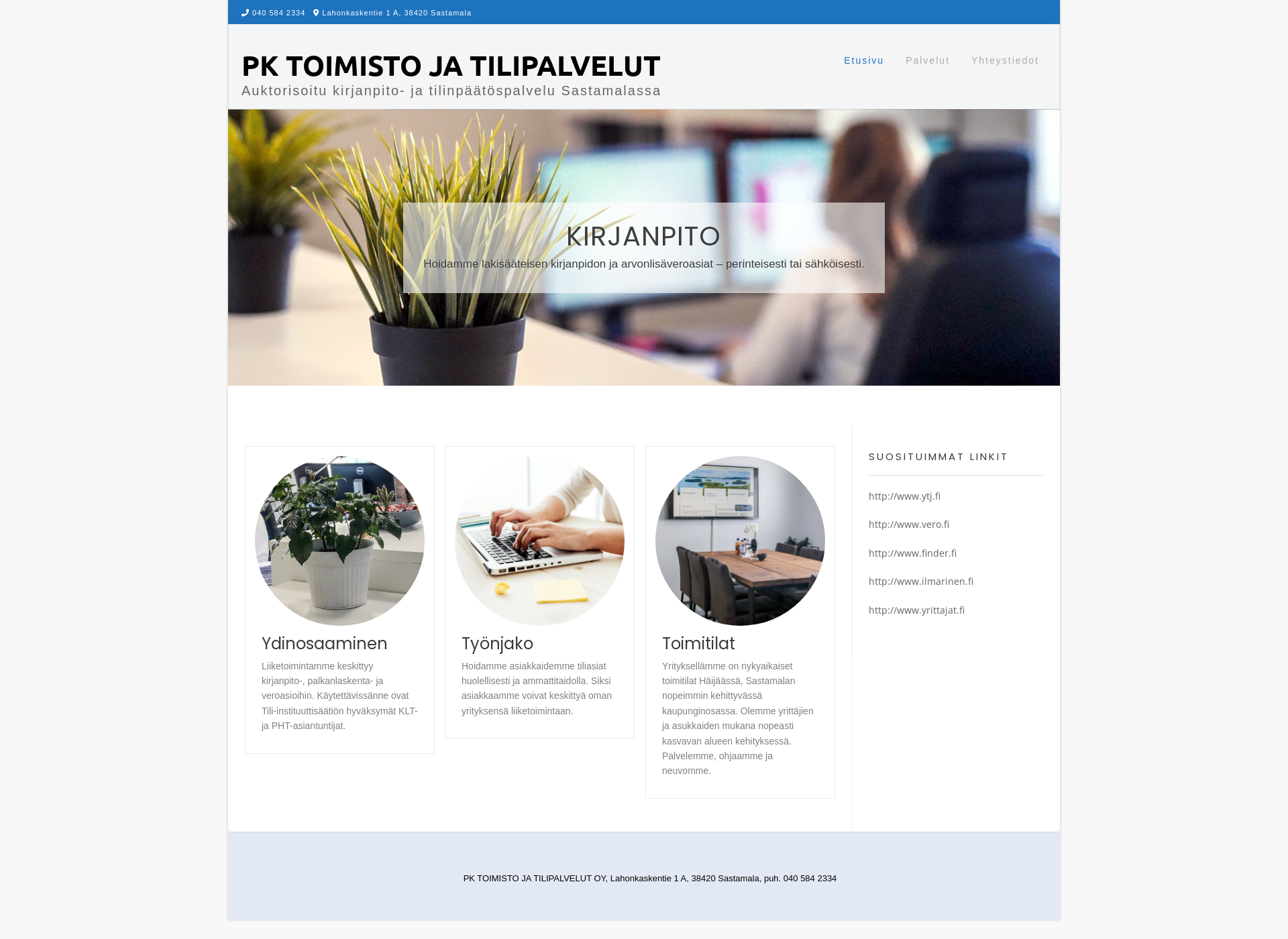 Screenshot for pktoimisto.fi