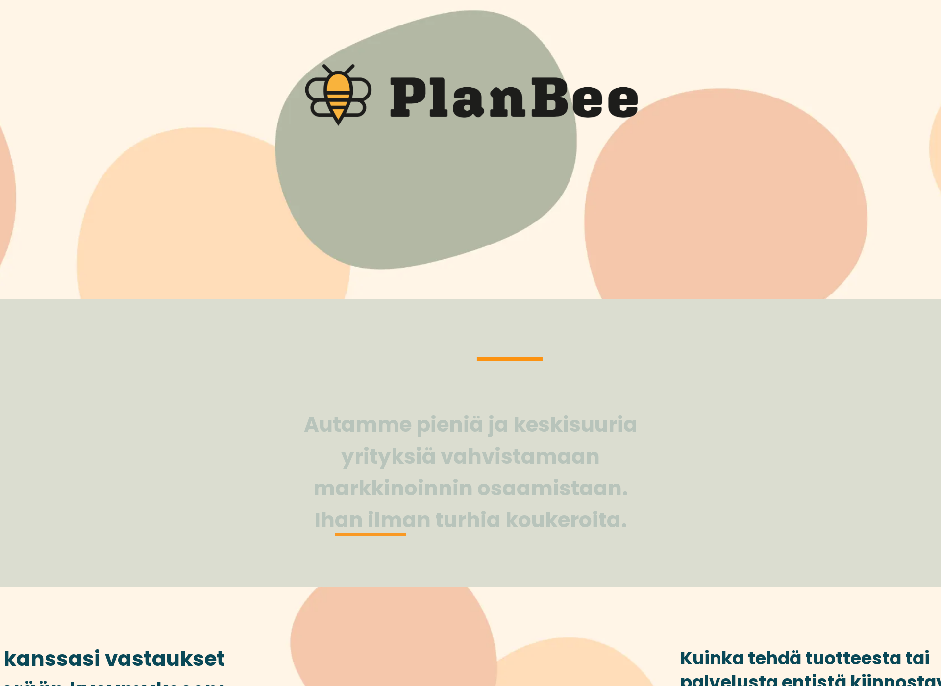 Screenshot for planbee.fi