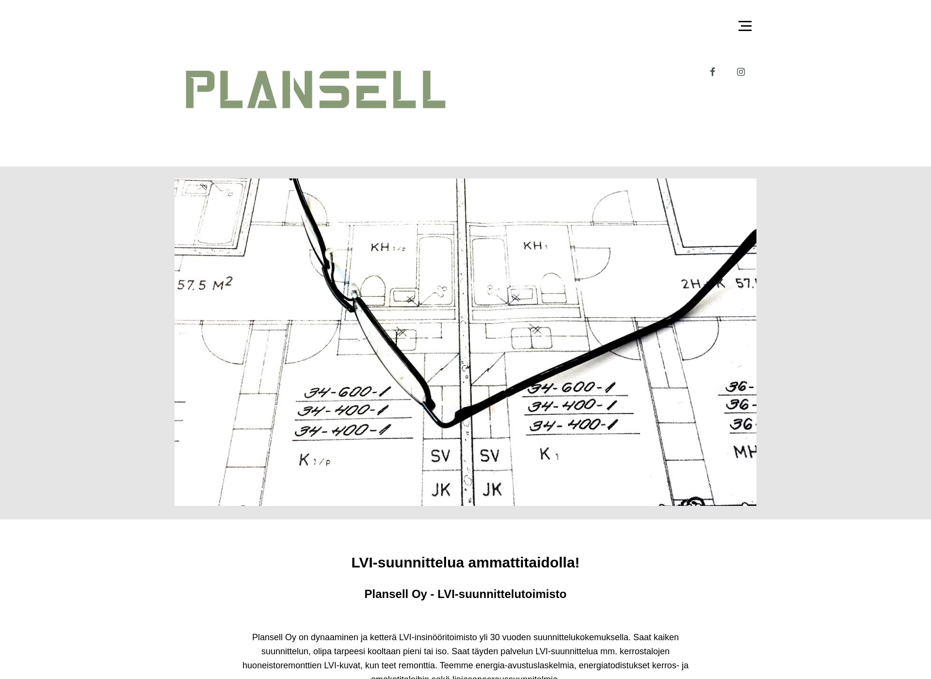 Skärmdump för plansell.fi