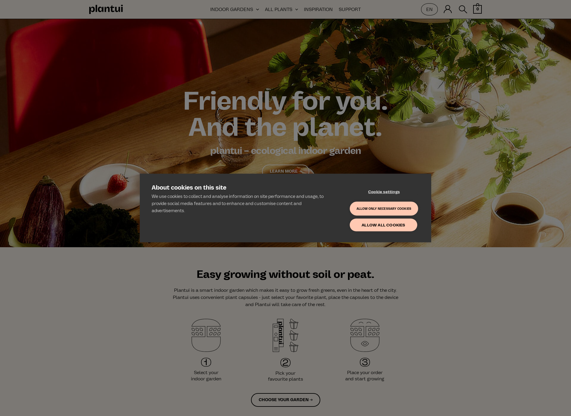 Screenshot for plantui.com