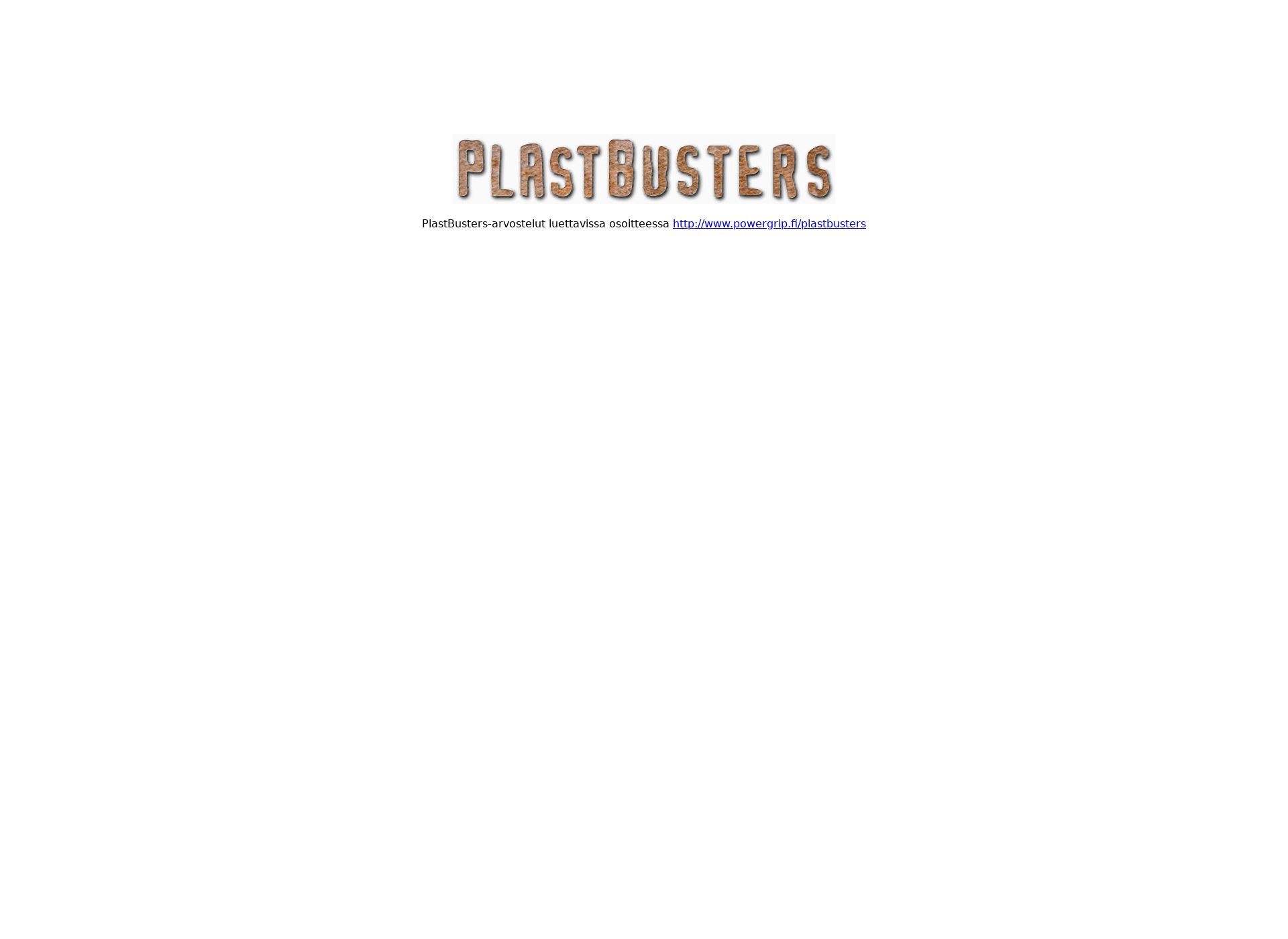 Skärmdump för plastbusters.fi