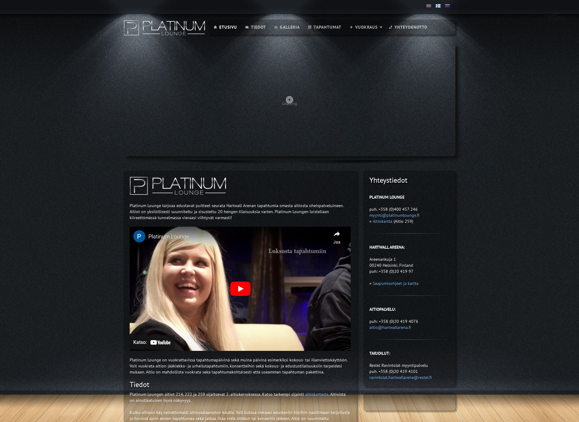 Screenshot for platinumlounge.fi