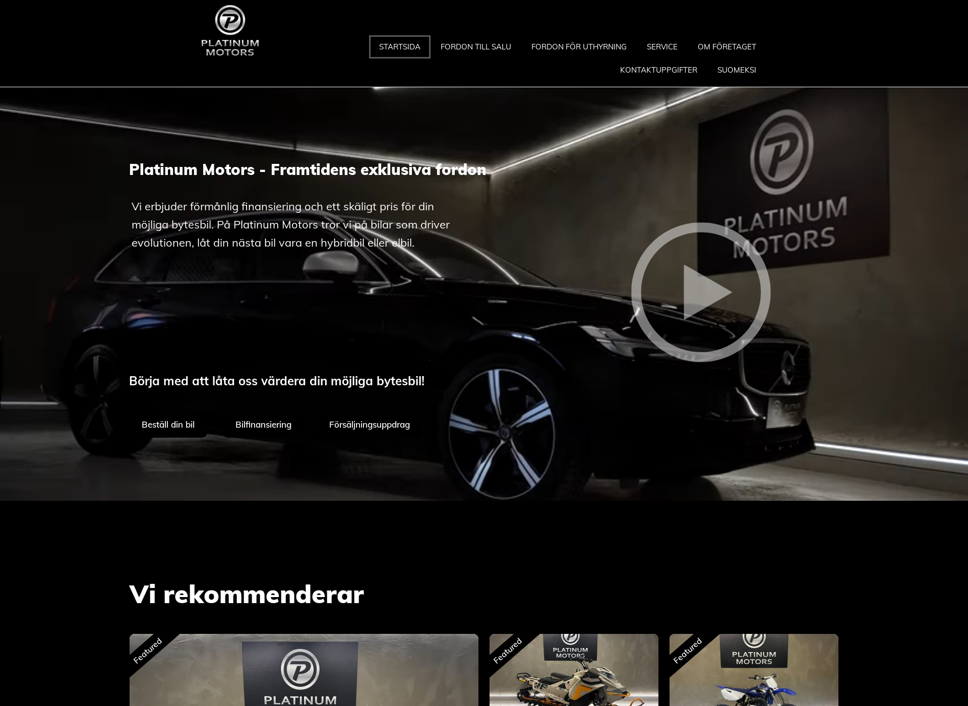 Screenshot for platinummotors.fi