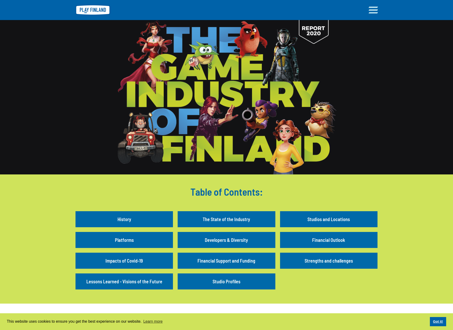 Screenshot for playfinland.fi
