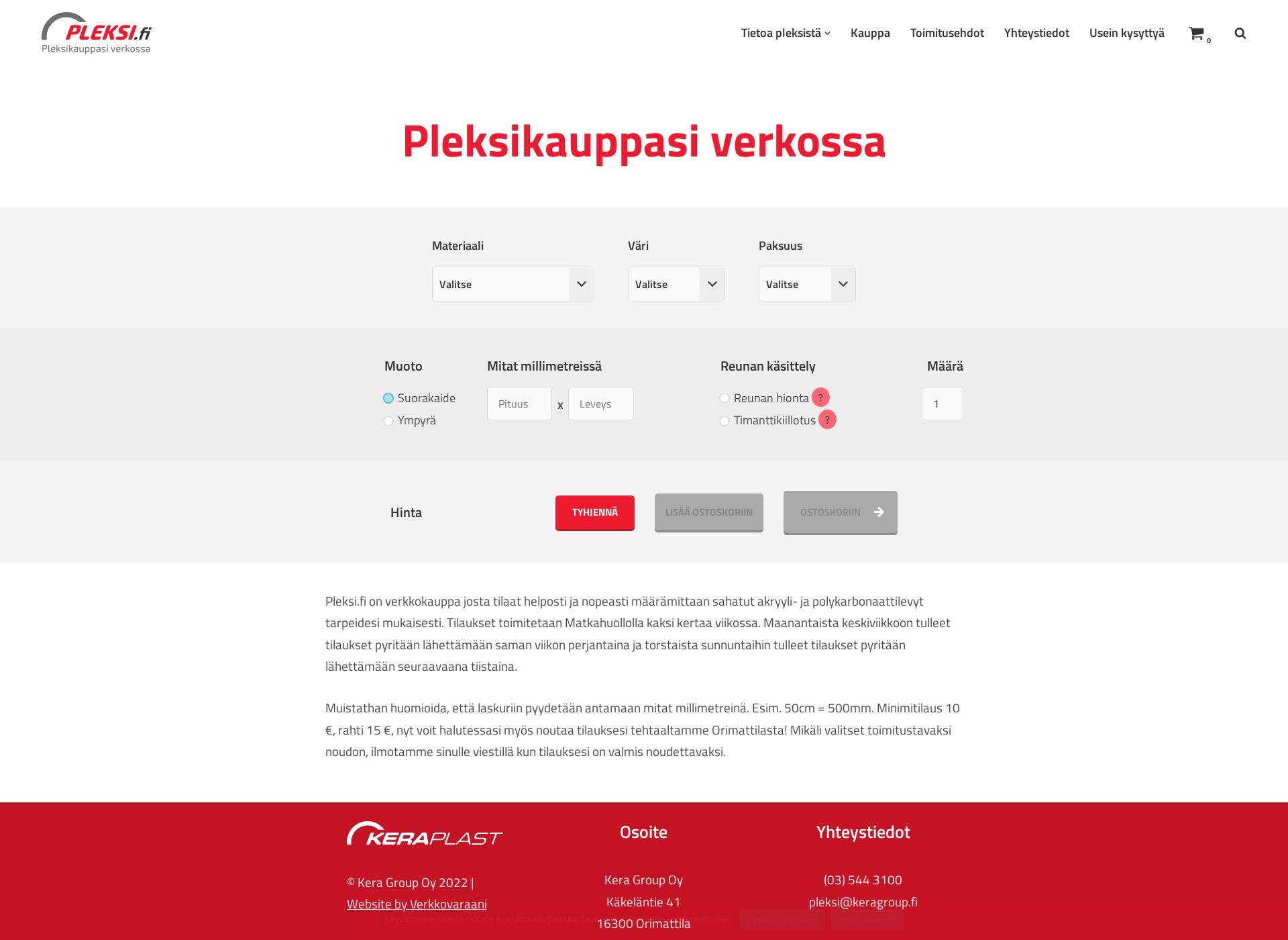 Screenshot for pleksi.fi