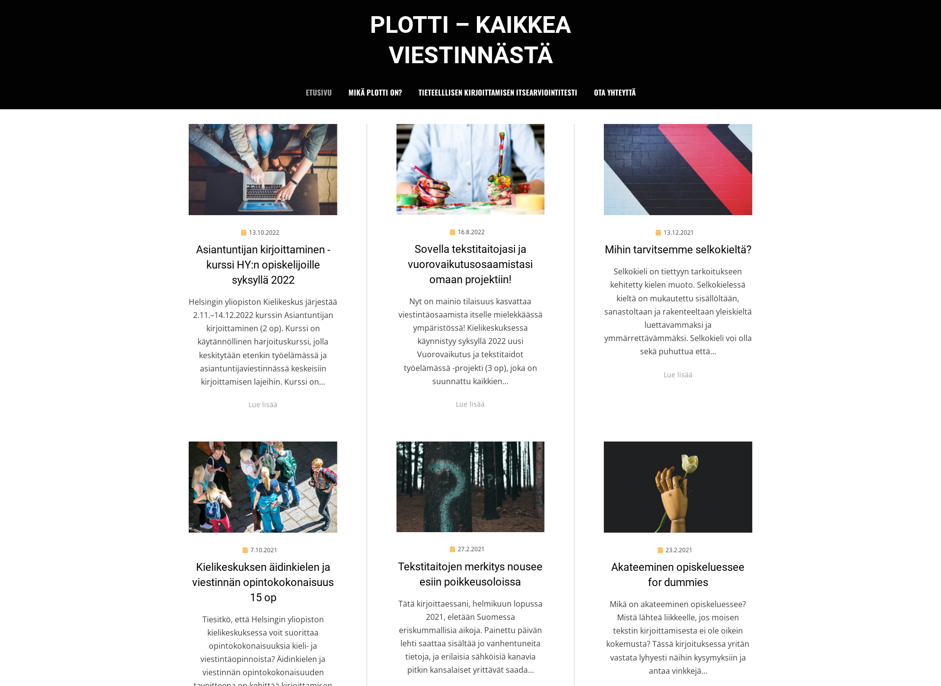 Screenshot for plotti.fi