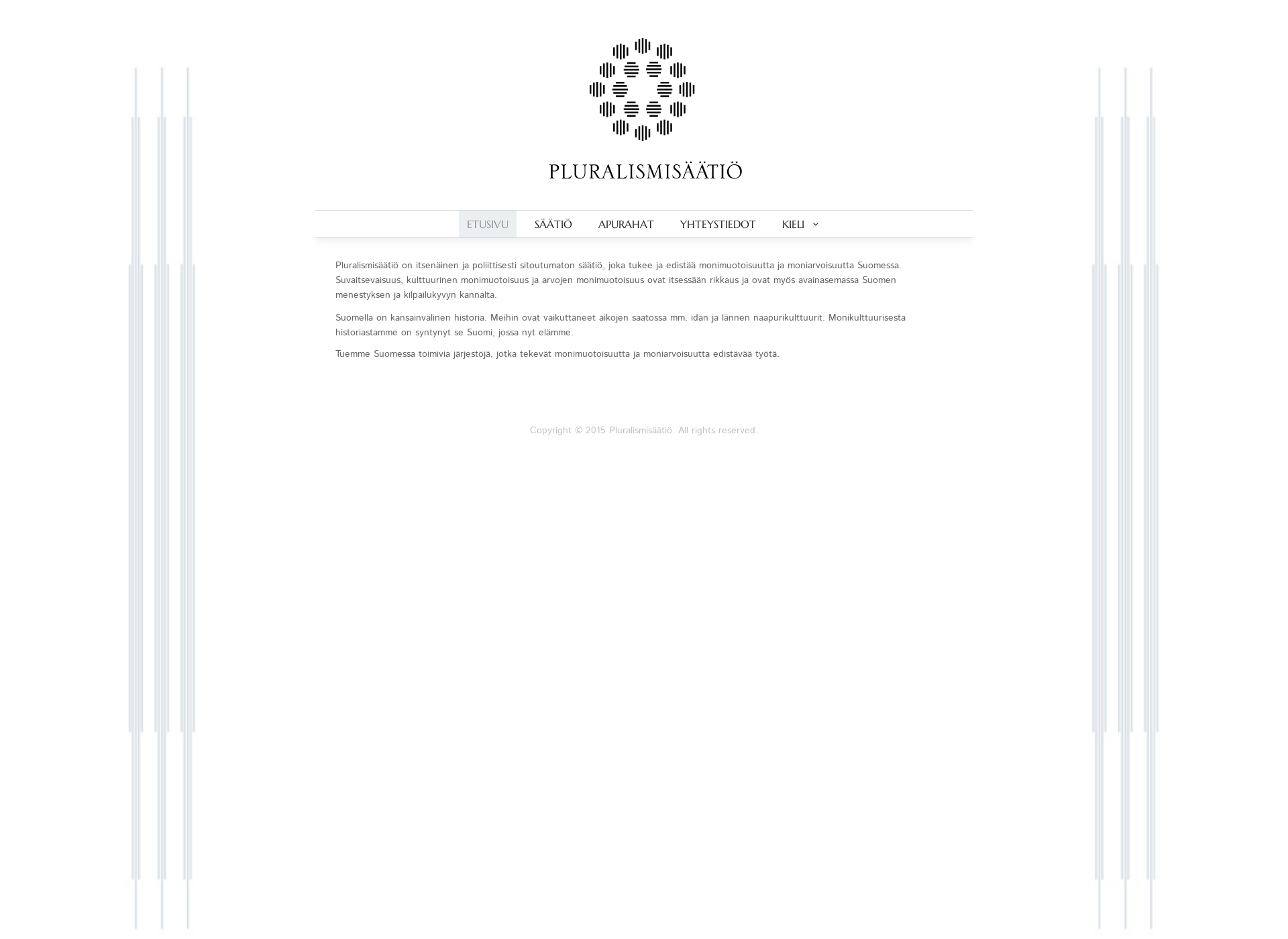 Skärmdump för pluralismisaatio.fi