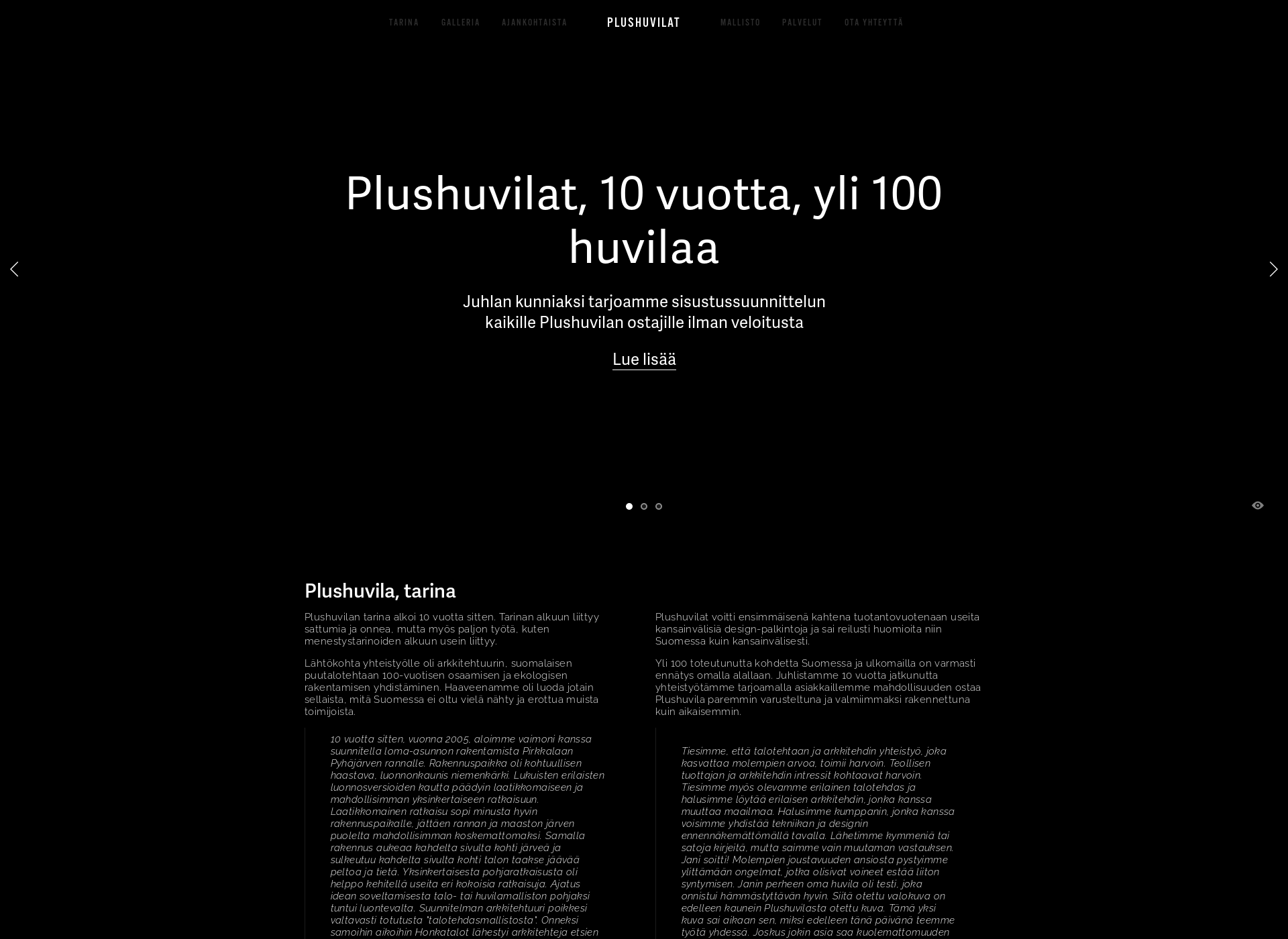 Screenshot for plushuvilat.fi