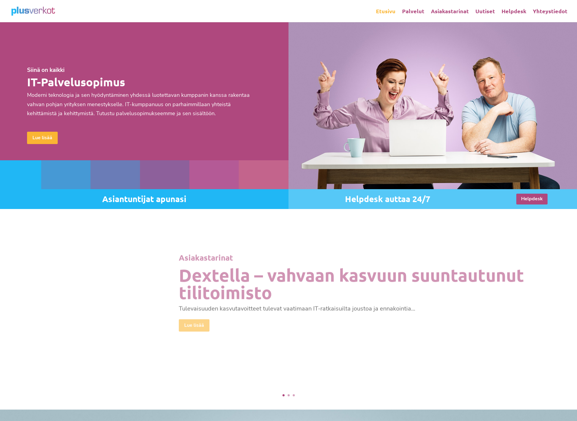 Screenshot for plusnetti.fi