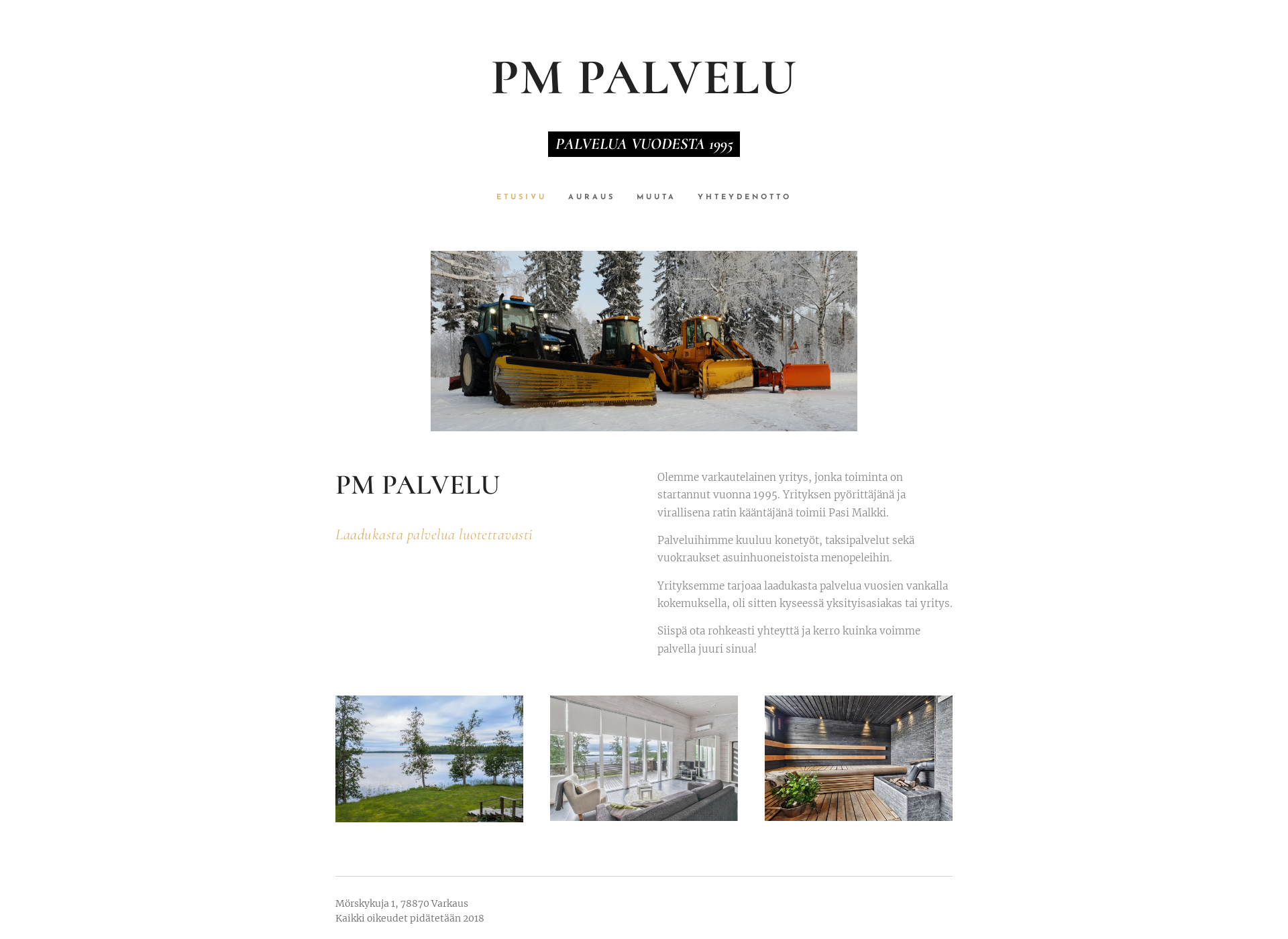 Skärmdump för pm-palvelu.fi