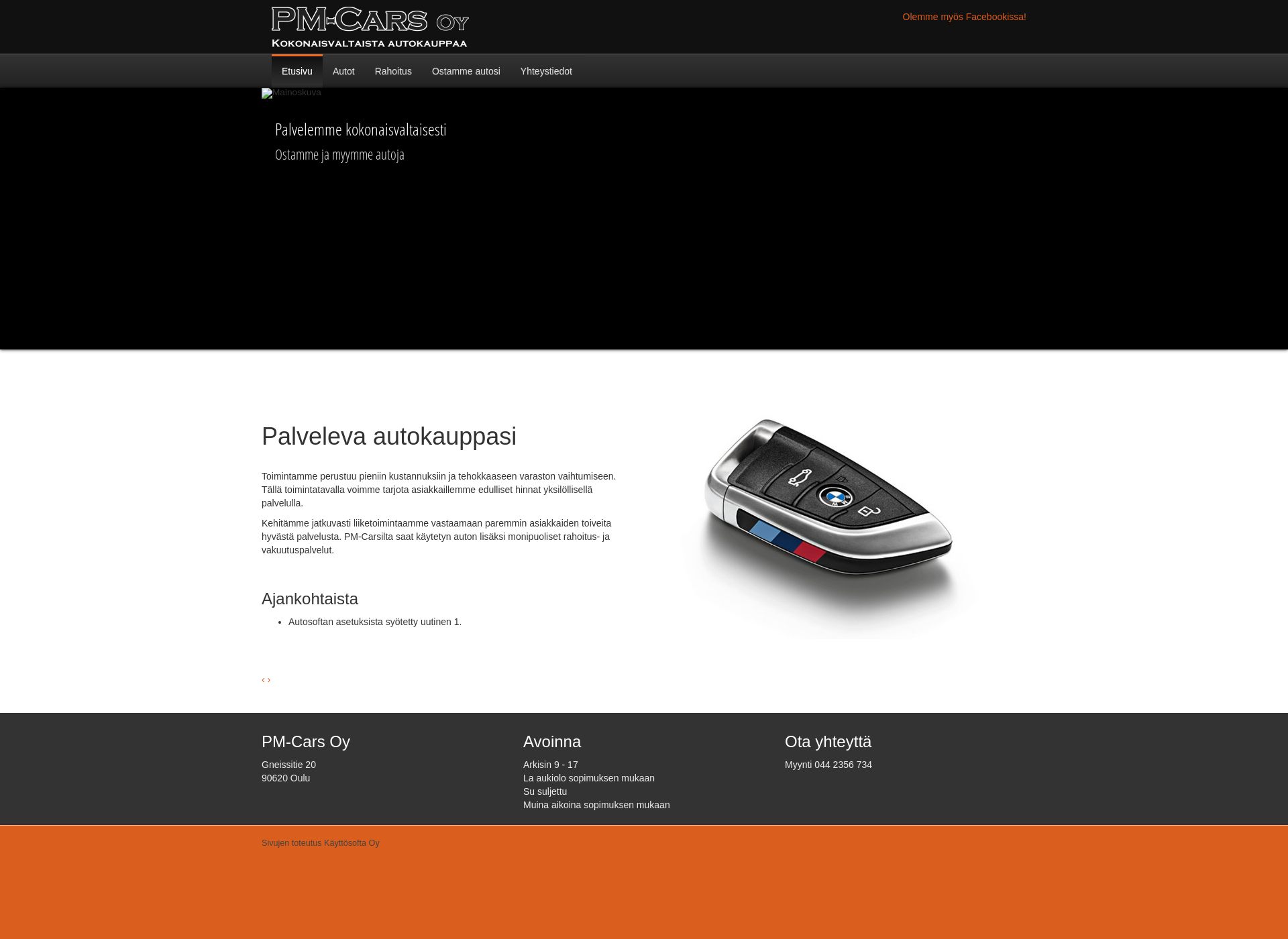 Screenshot for pmcars.fi