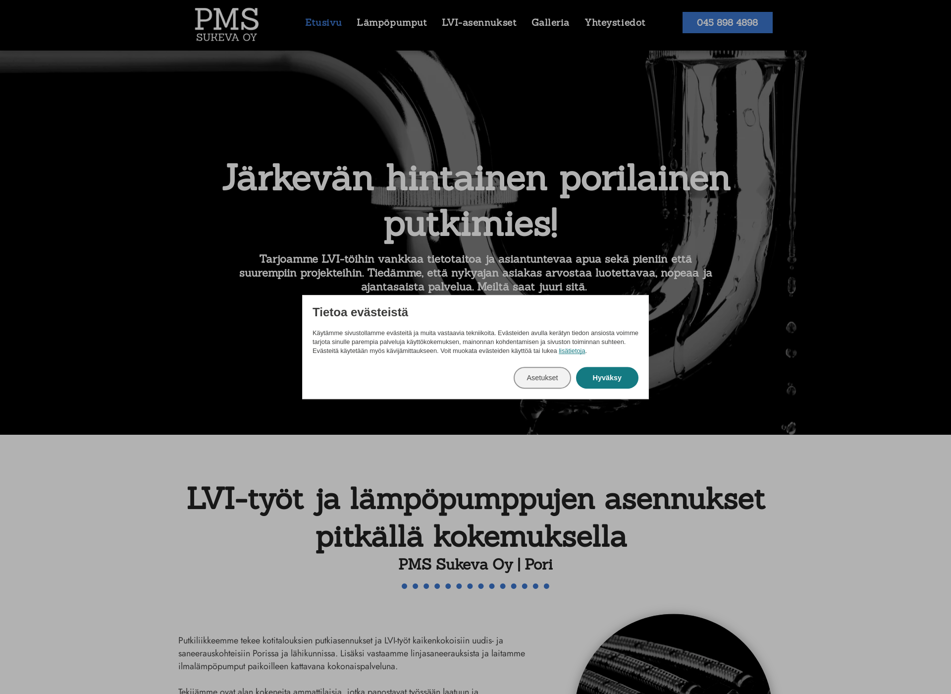 Screenshot for pmsukeva.fi