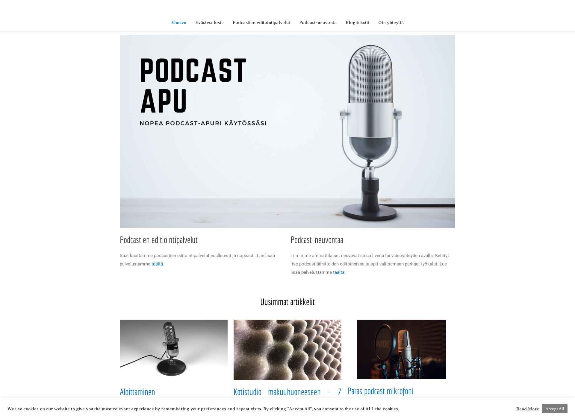 Screenshot for podcastapu.fi