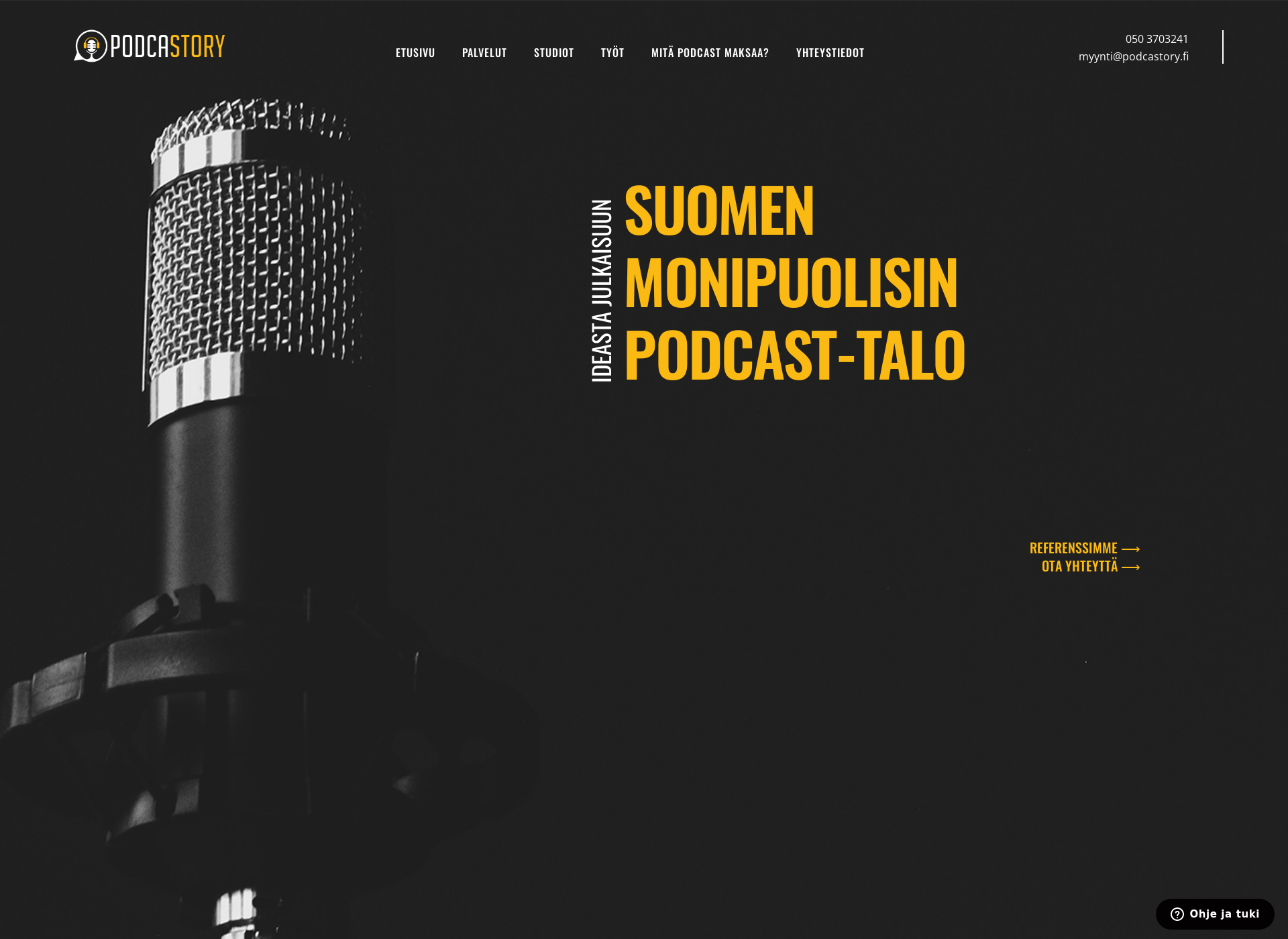 Screenshot for podcastory.fi
