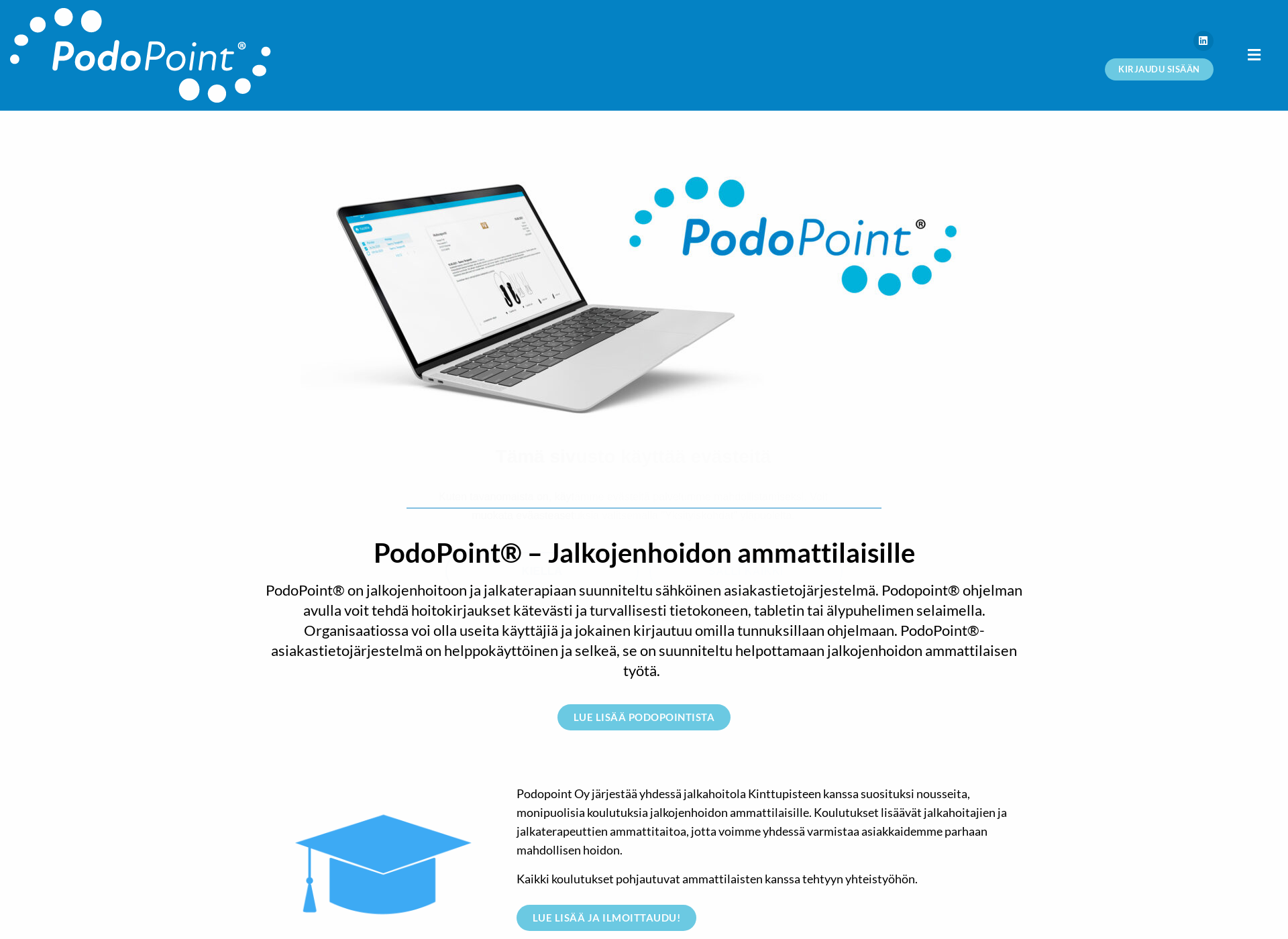Screenshot for podopoint.fi