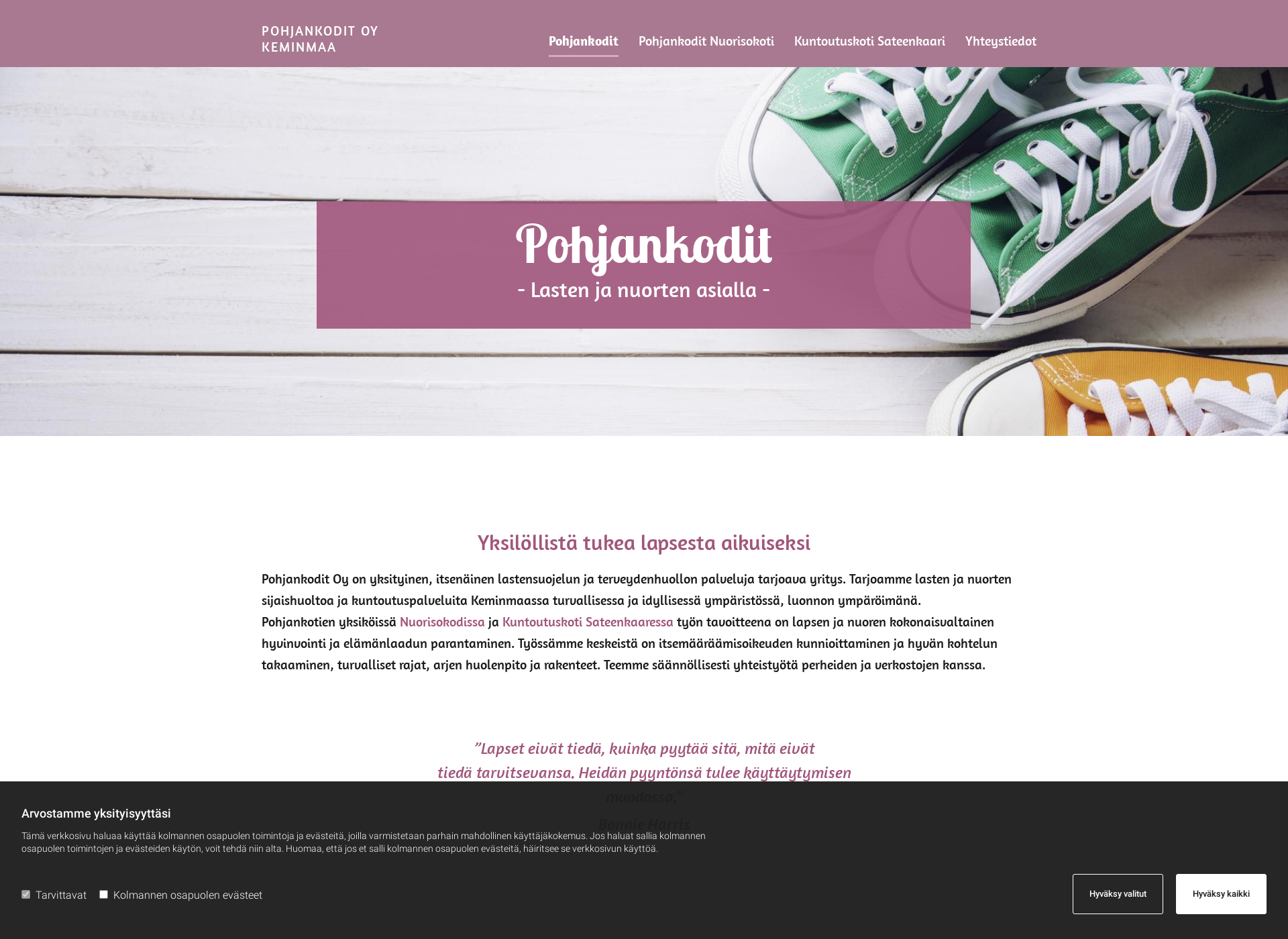 Screenshot for pohjankodit.fi