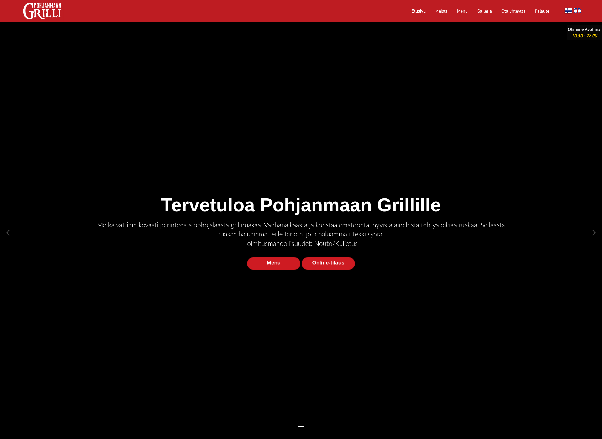 Screenshot for pohjanmaangrilli.fi