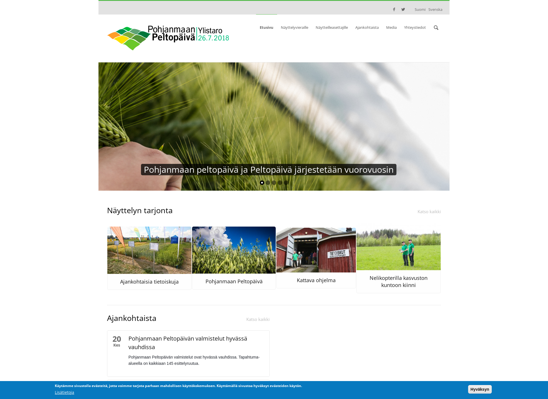 Screenshot for pohjanmaanpeltopaiva.fi