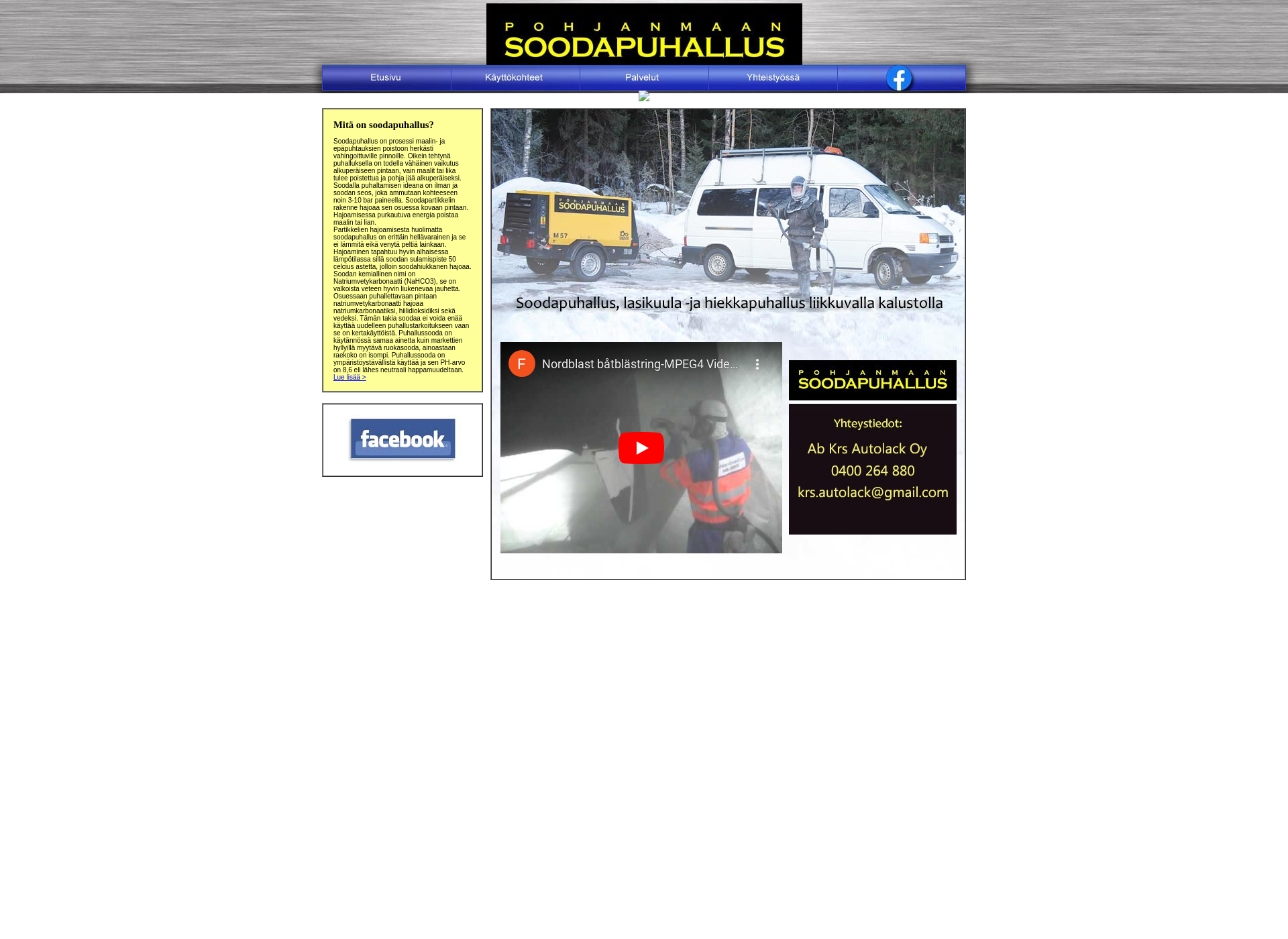 Screenshot for pohjanmaansoodapuhallus.fi
