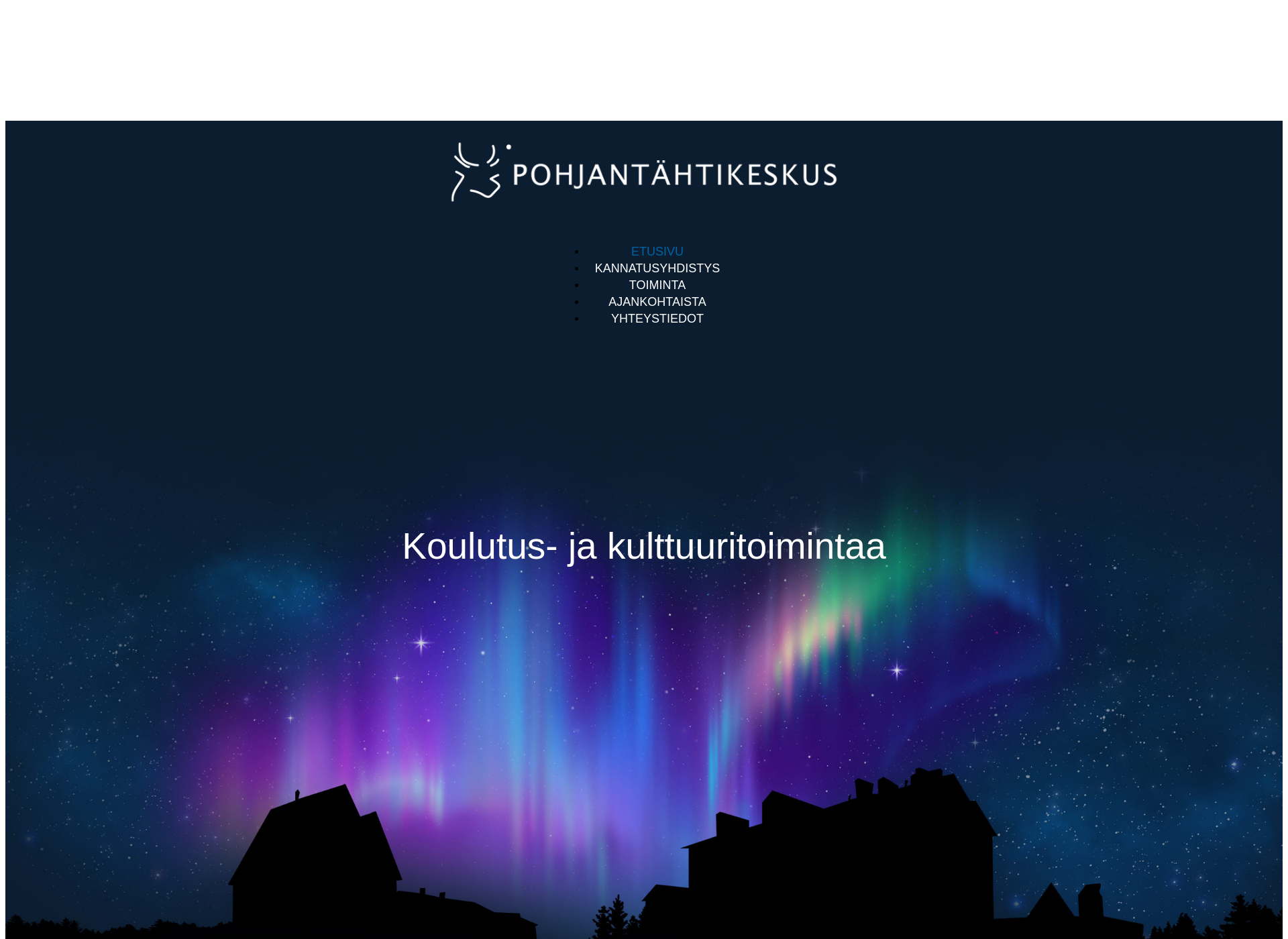 Screenshot for pohjantahtikeskus.fi