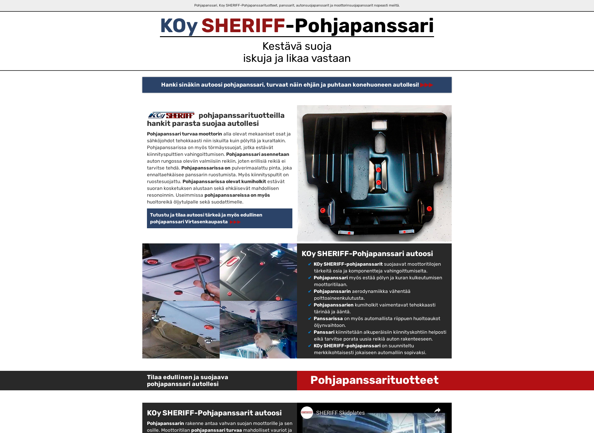 Screenshot for pohjapanssari.fi