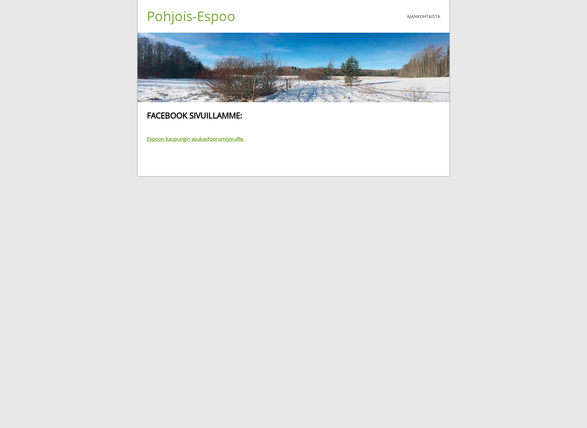 Screenshot for pohjois-espoo.fi