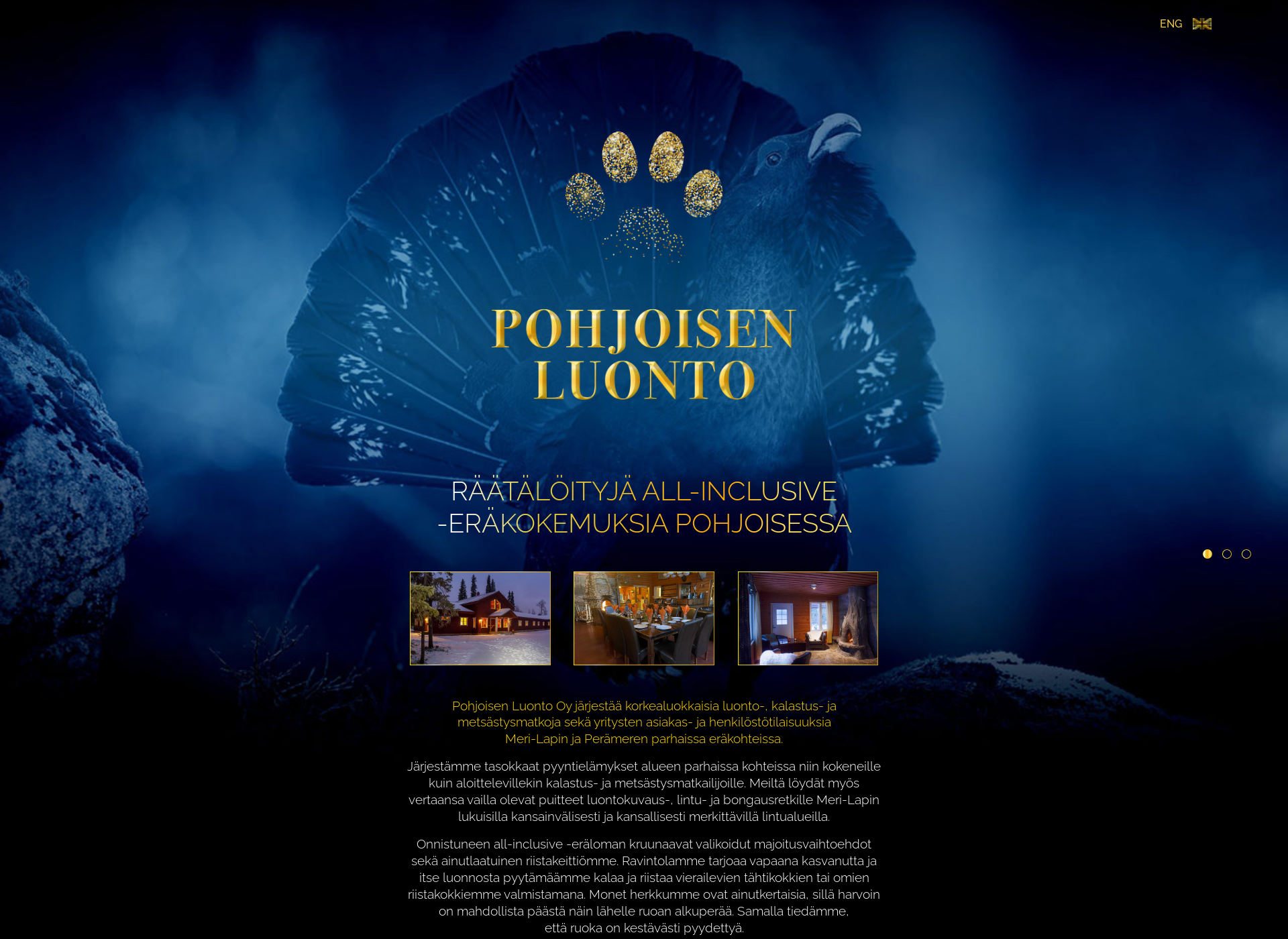 Screenshot for pohjoisenluonto.fi