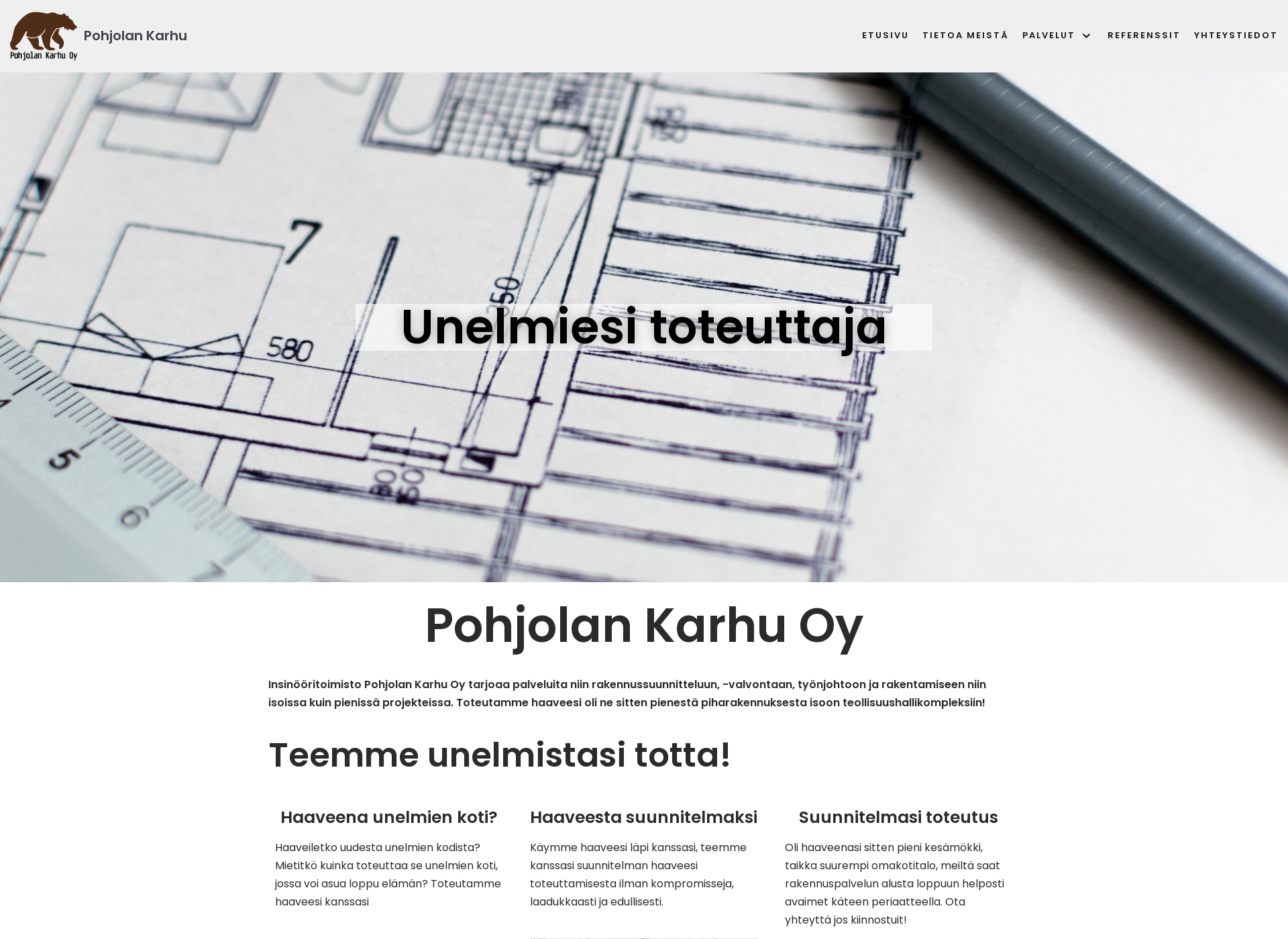 Screenshot for pohjolankarhu.fi
