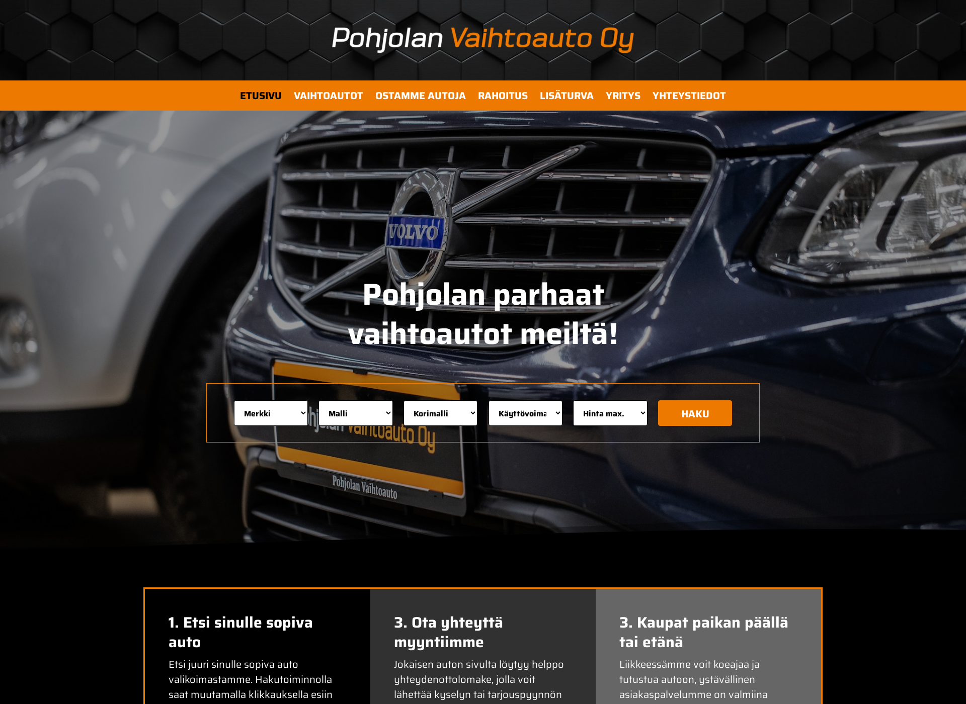 Screenshot for pohjolanvaihtoauto.fi