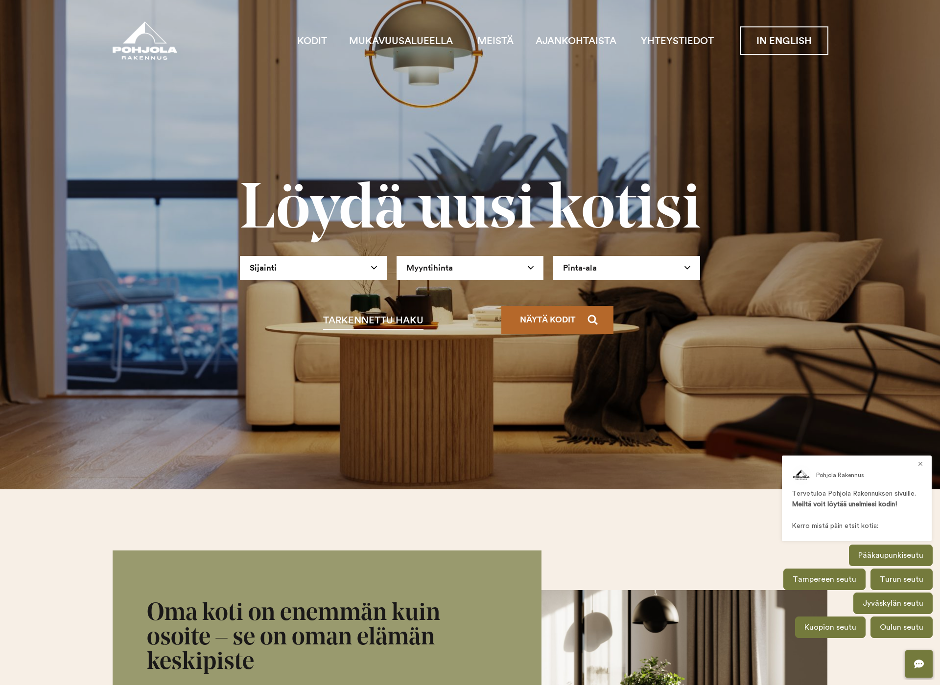 Screenshot for pohjolarakennus.fi