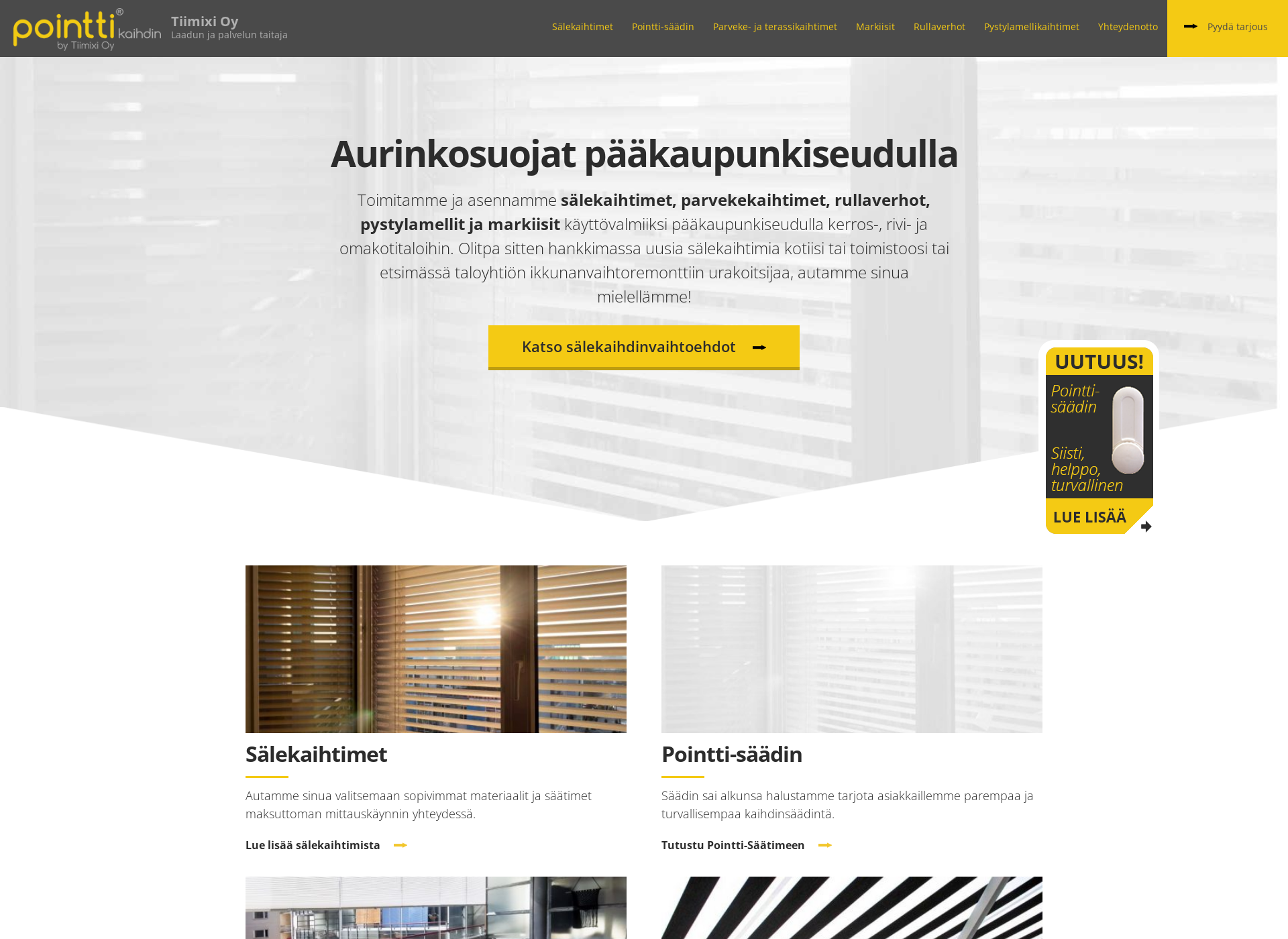 Skärmdump för pointtikaihdin.fi