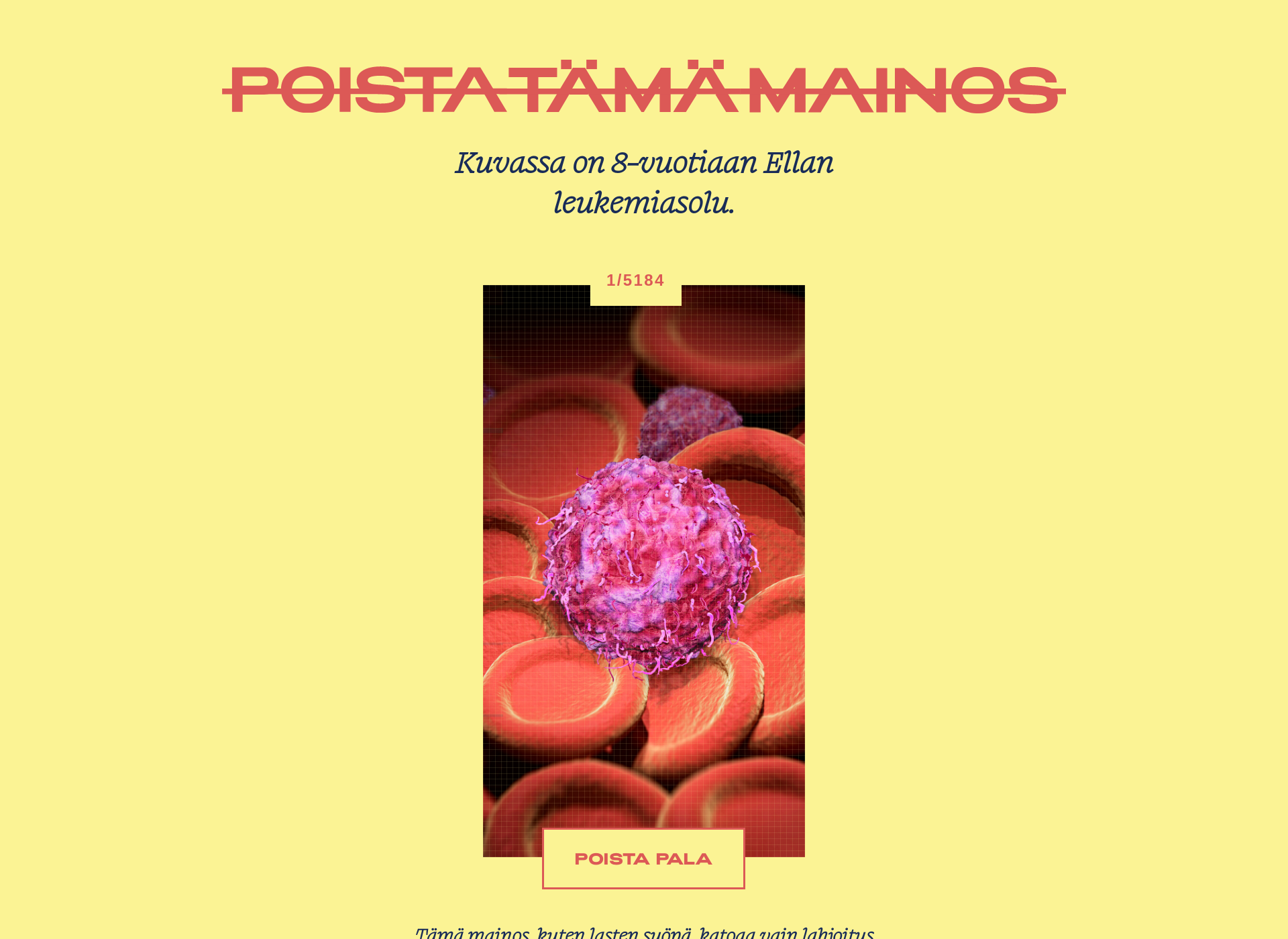 Screenshot for poistatamamainos.fi