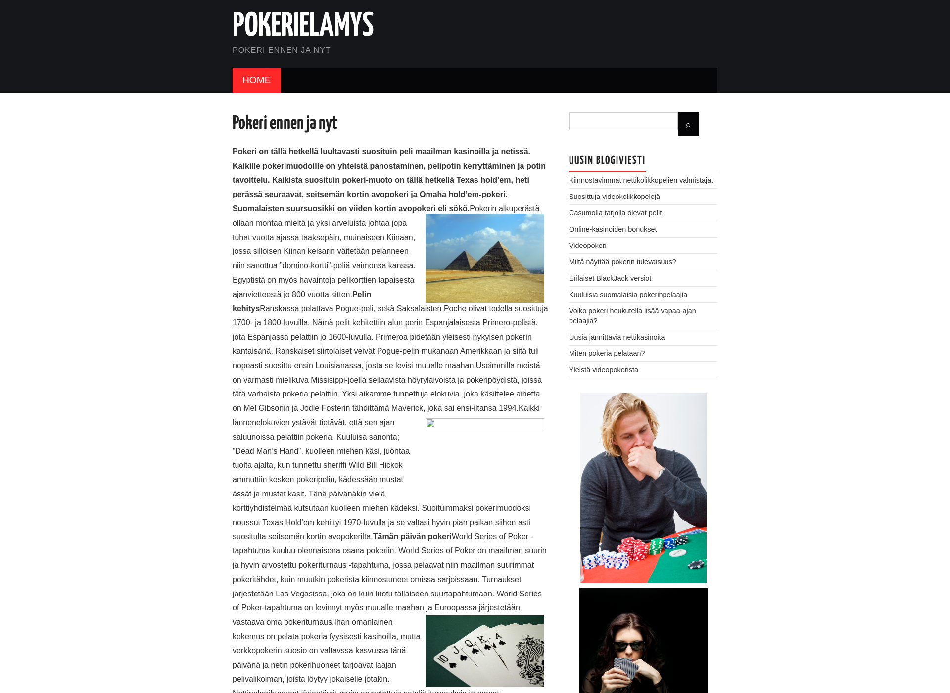 Screenshot for pokerielamys.fi