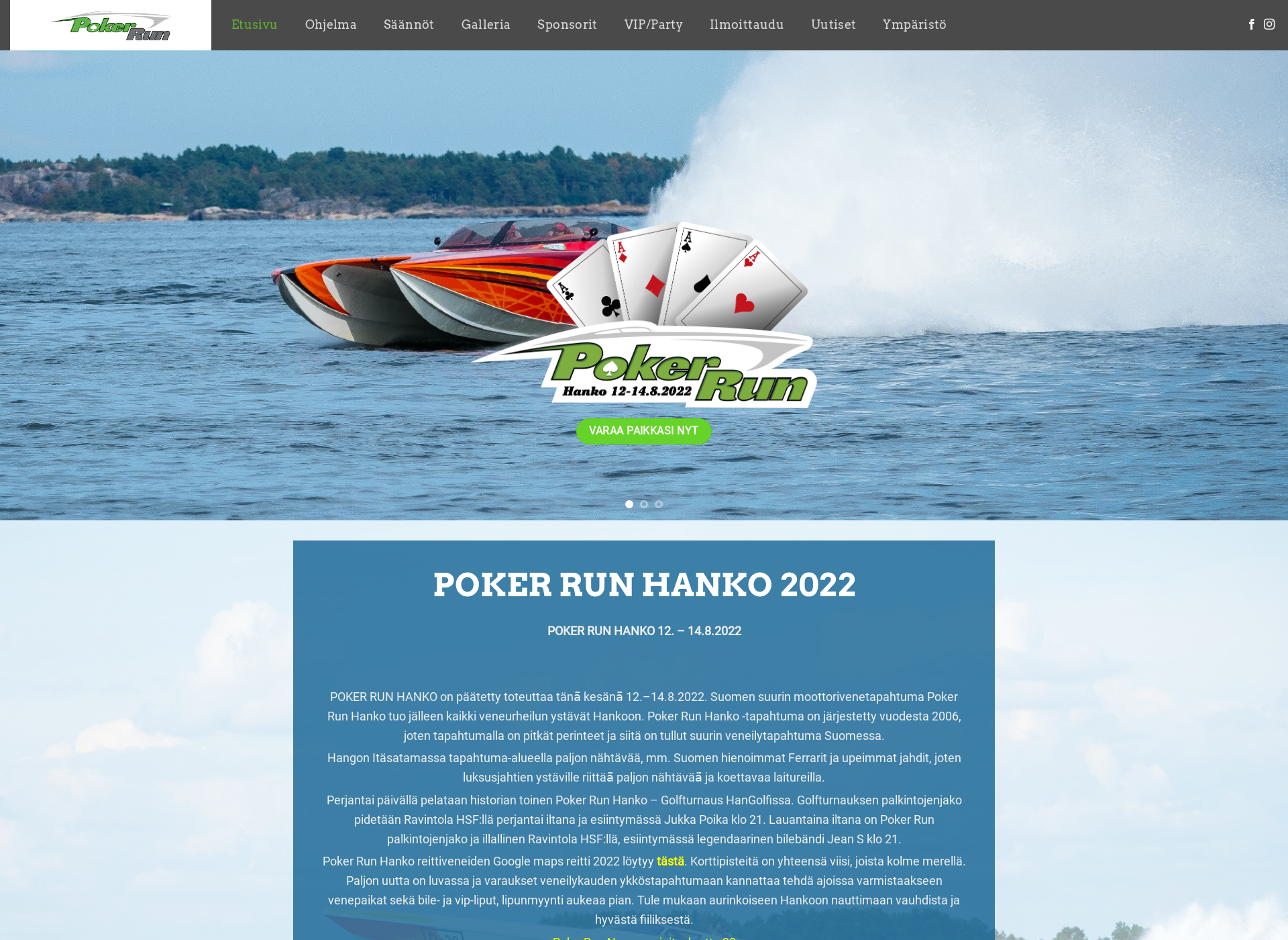 Screenshot for pokerrunfinland.fi