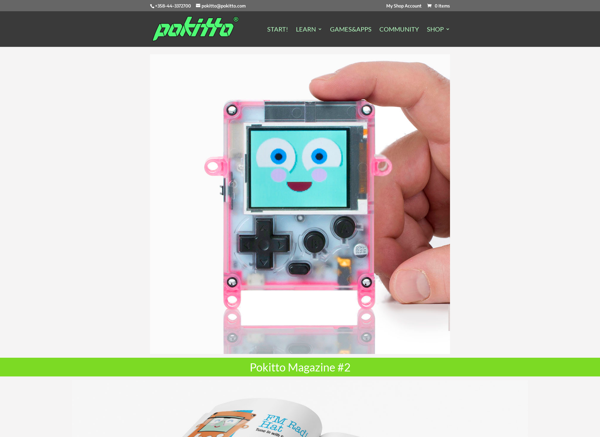 Screenshot for pokitto.com
