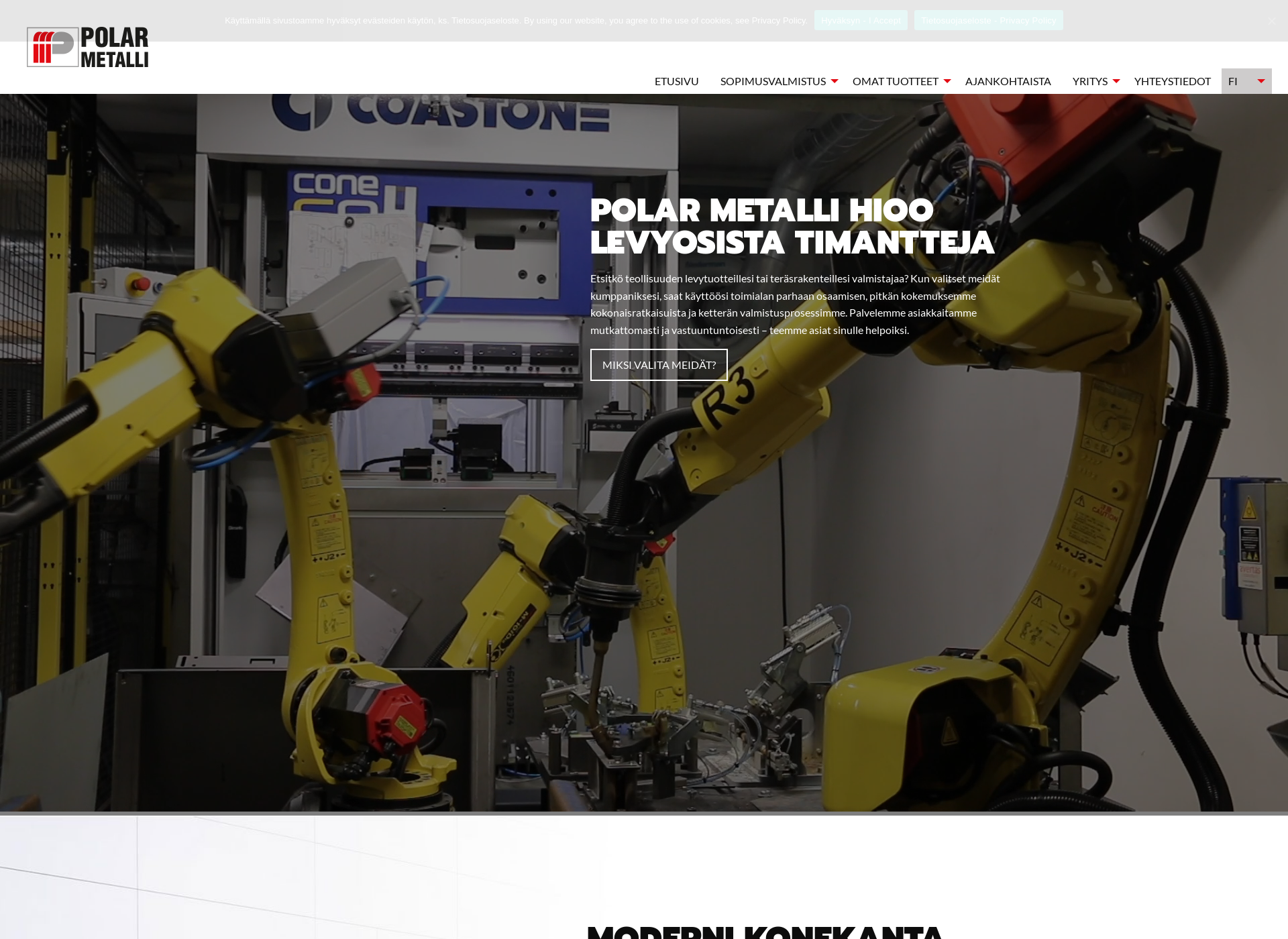 Screenshot for polarmetalli.fi