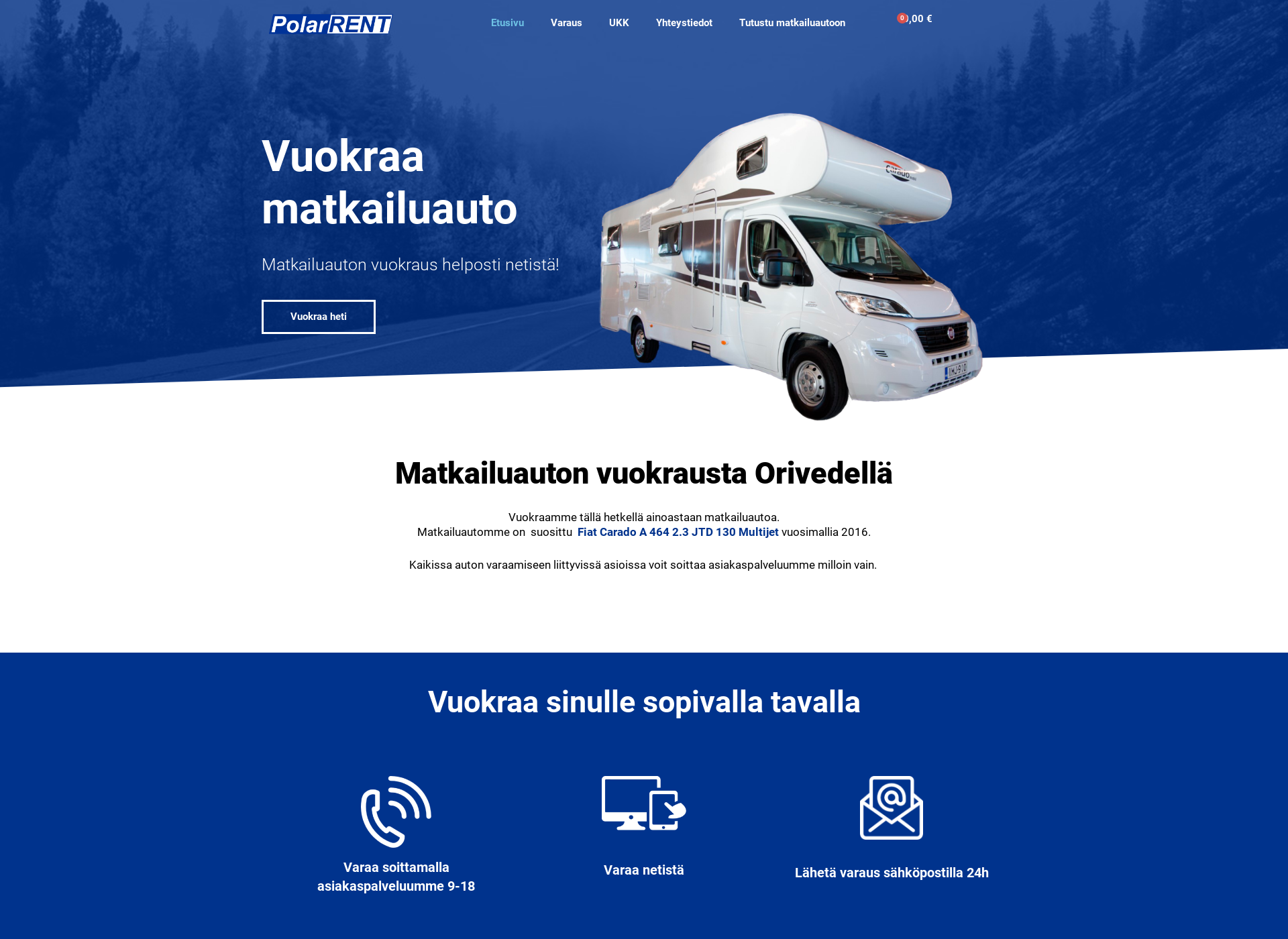 Screenshot for polarrent.fi