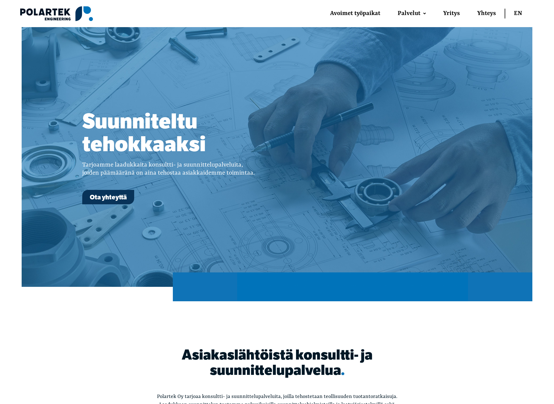 Skärmdump för polartek.fi