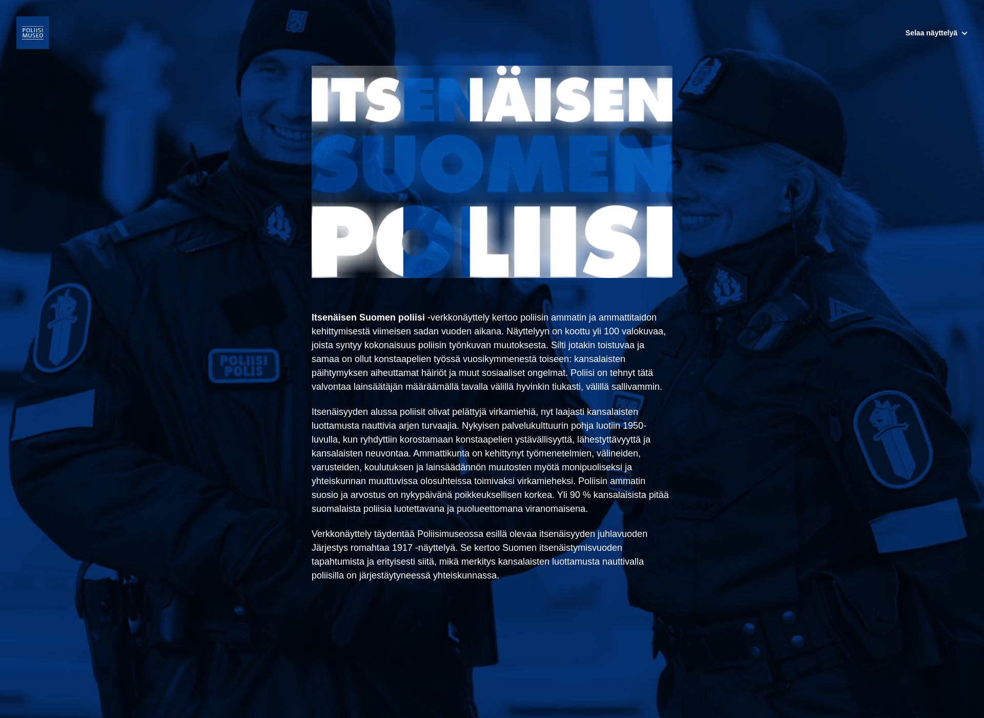 Screenshot for poliisi100.fi