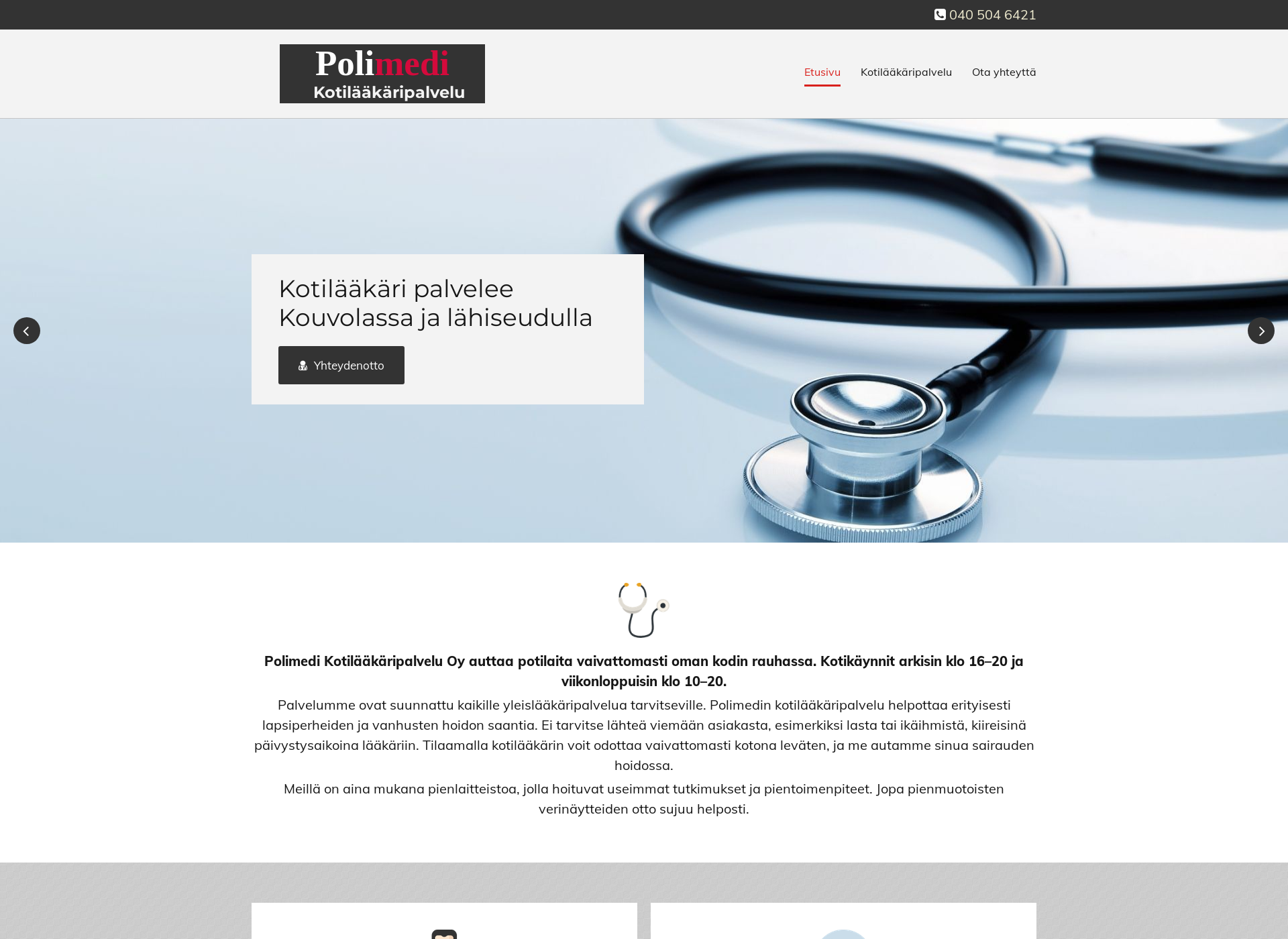 Screenshot for polimedi.fi