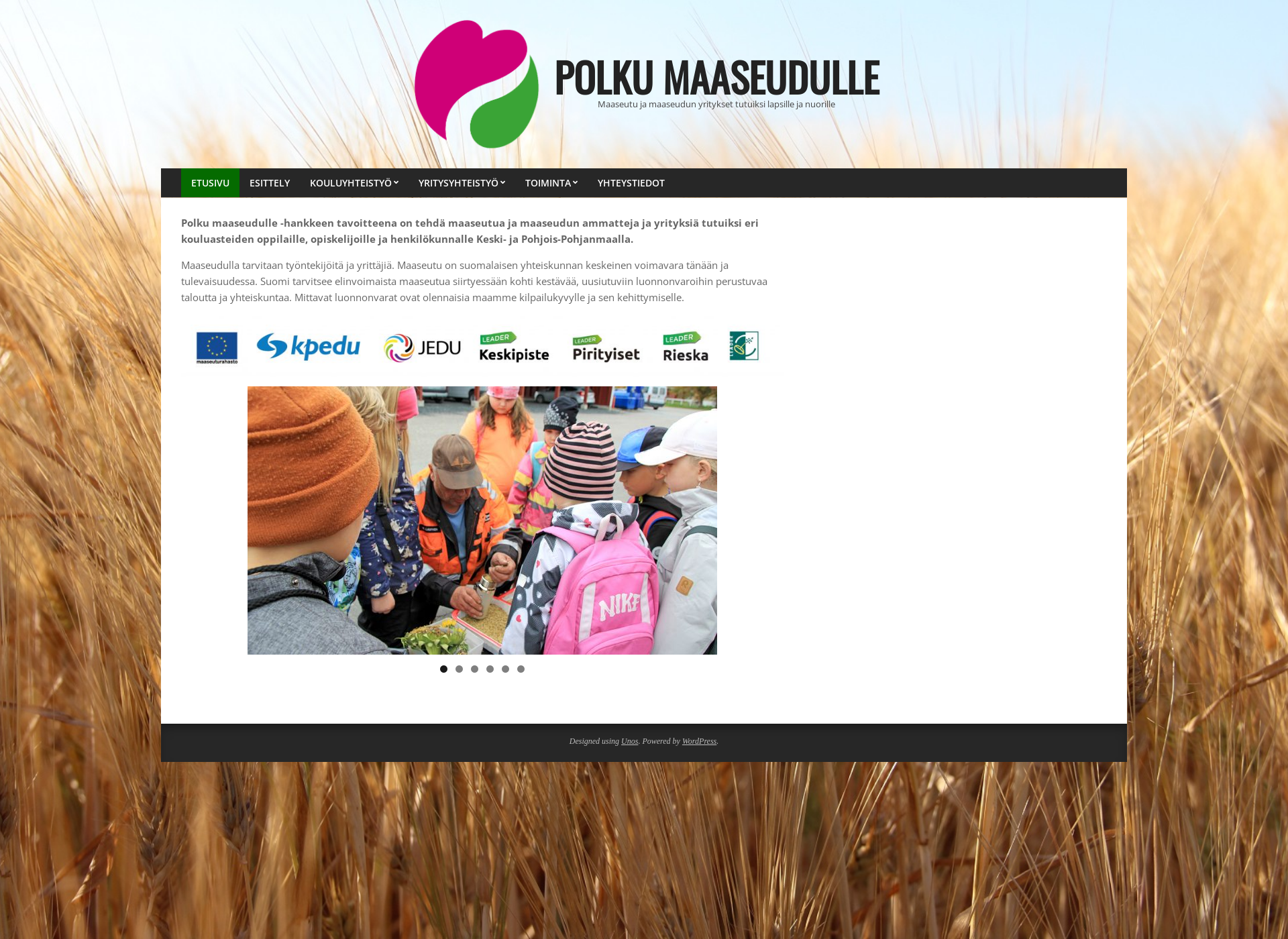 Screenshot for polkumaaseudulle.fi