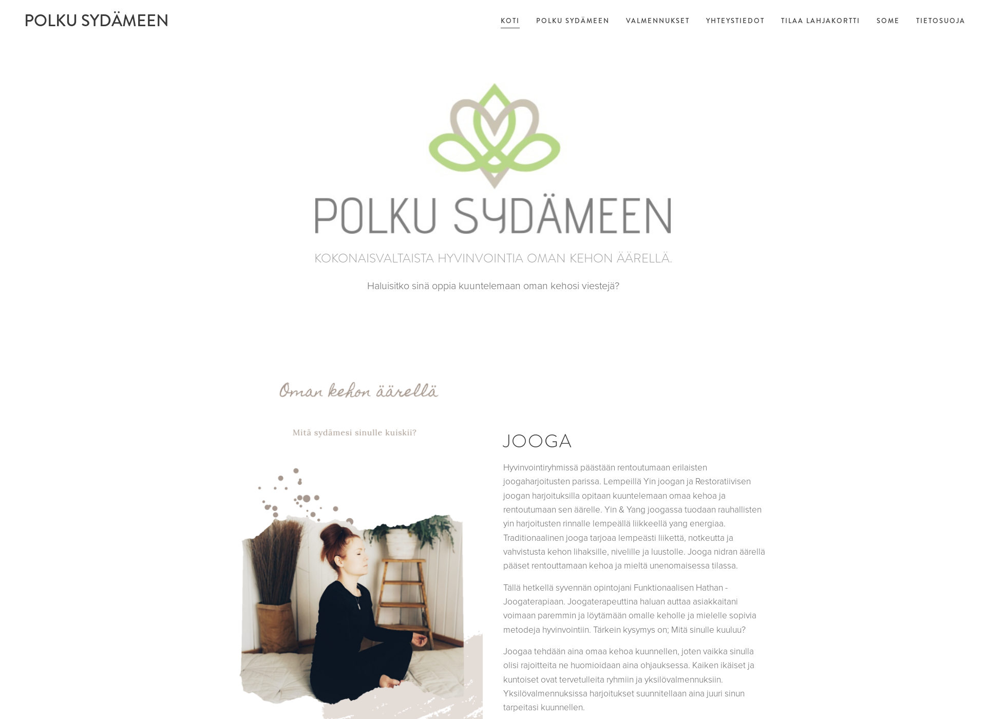 Screenshot for polkusydameen.fi