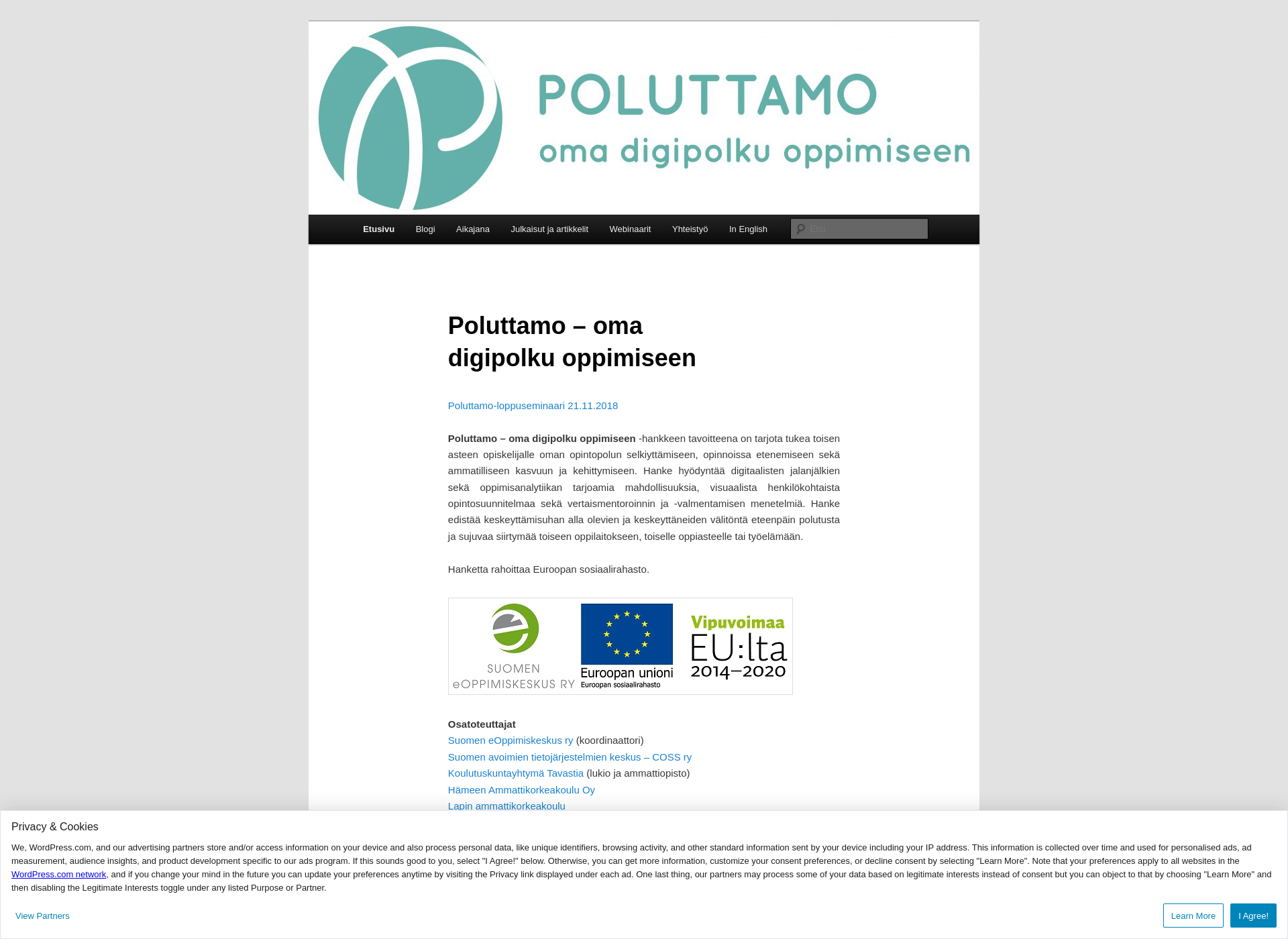 Screenshot for poluttamo.fi