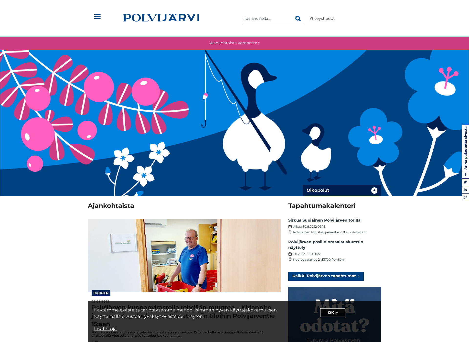 Screenshot for polvijarvi.fi