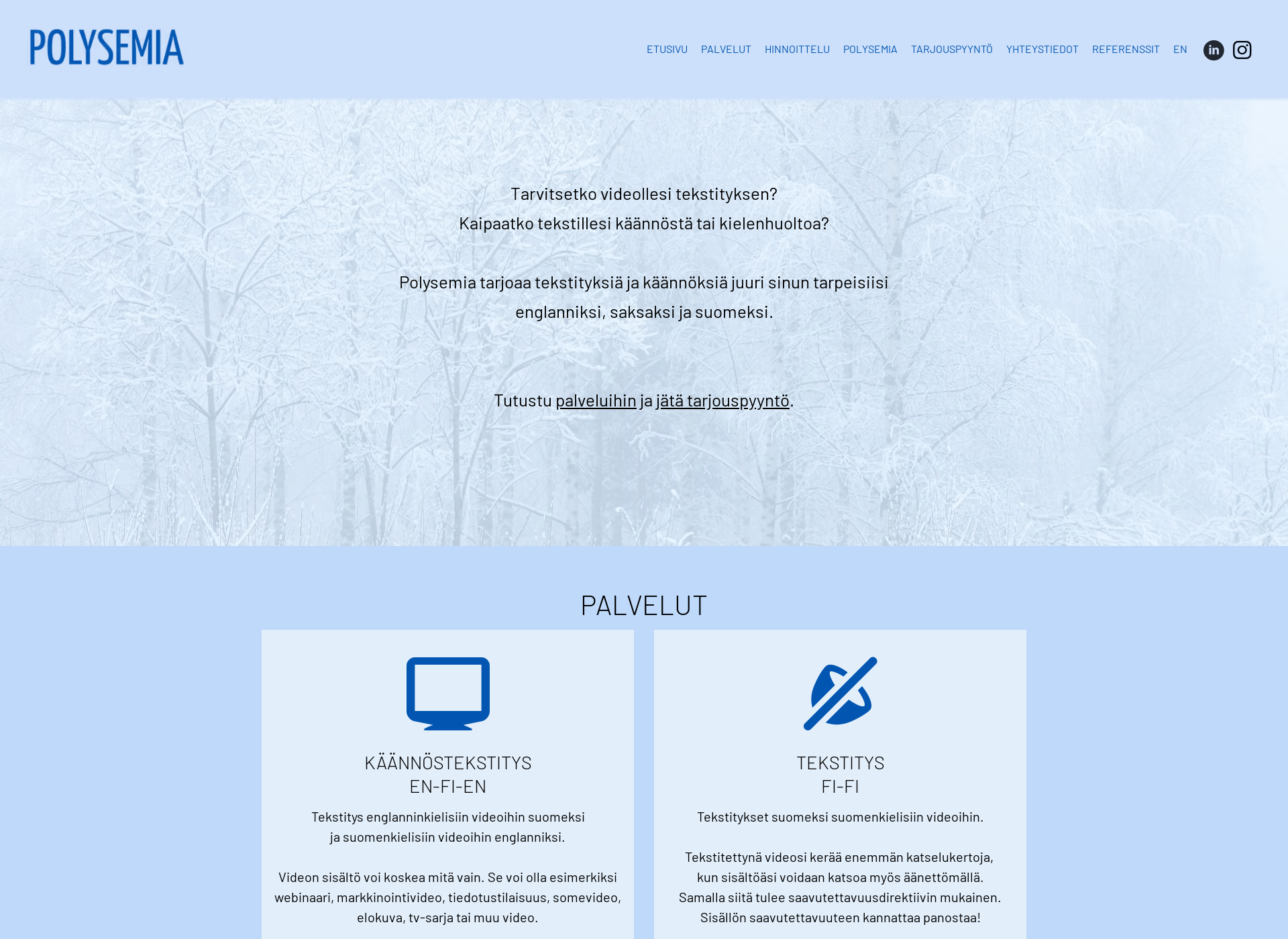 Screenshot for polysemia.fi