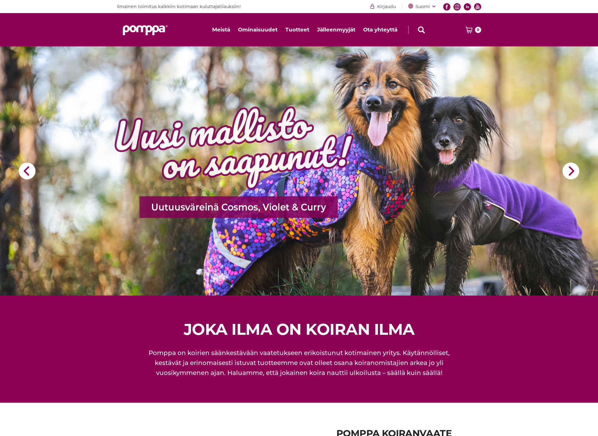 Screenshot for pomppa.fi