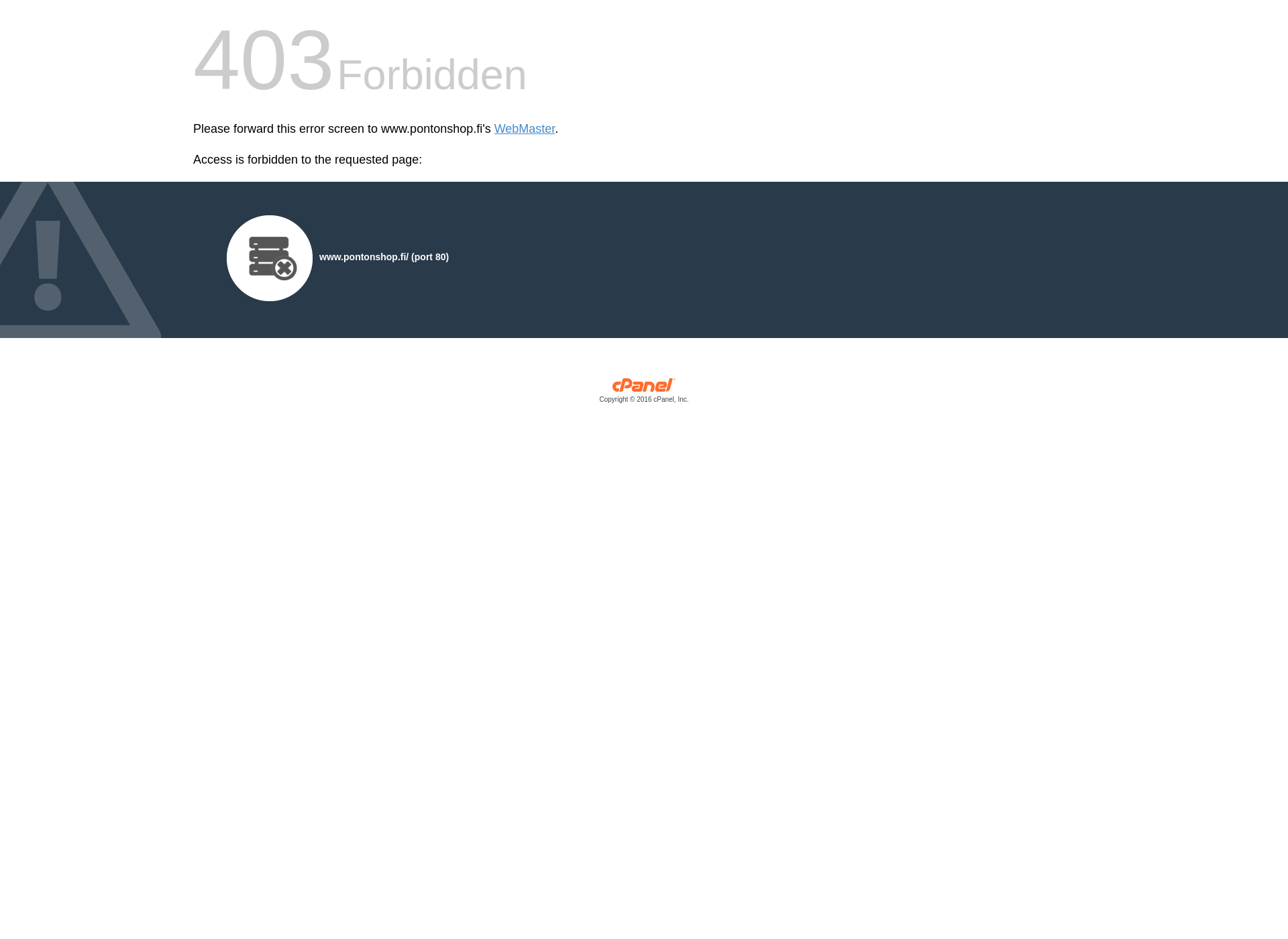 Skärmdump för pontonshop.fi