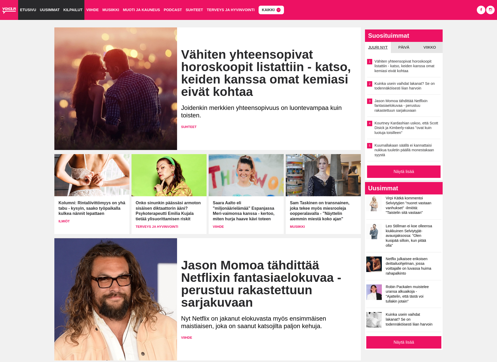 Skärmdump för pop.fi