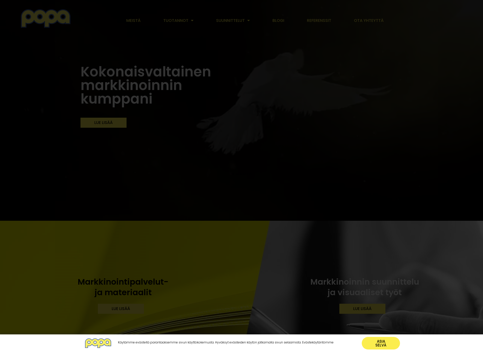 Skärmdump för popa.fi