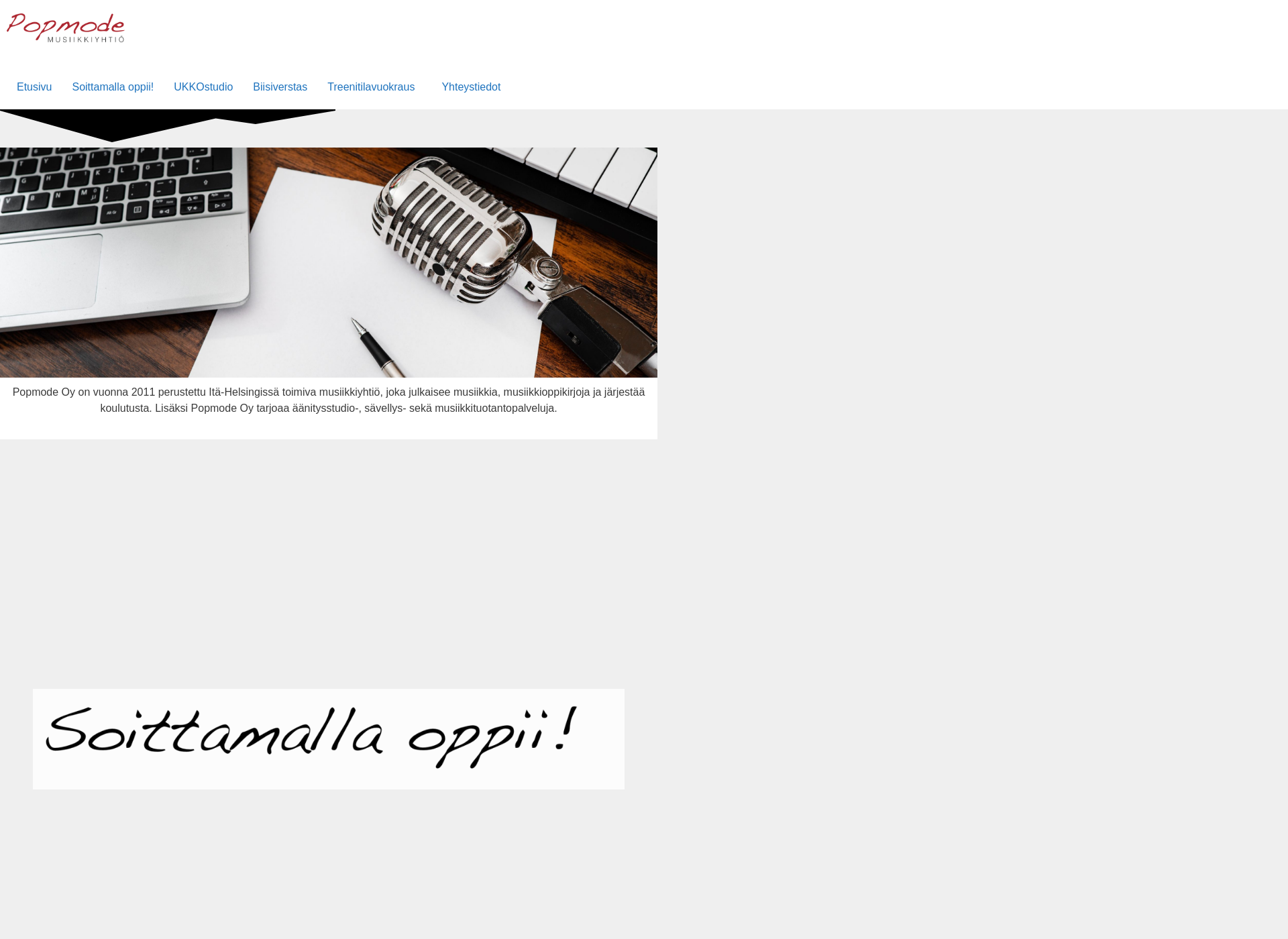 Screenshot for popmode.fi